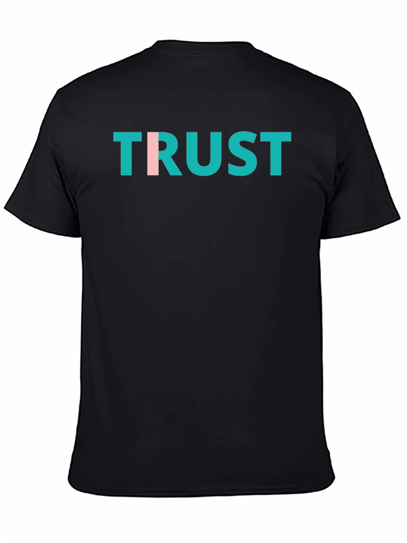 Trust Graphic Tee - Black Casual Cotton T-Shirt