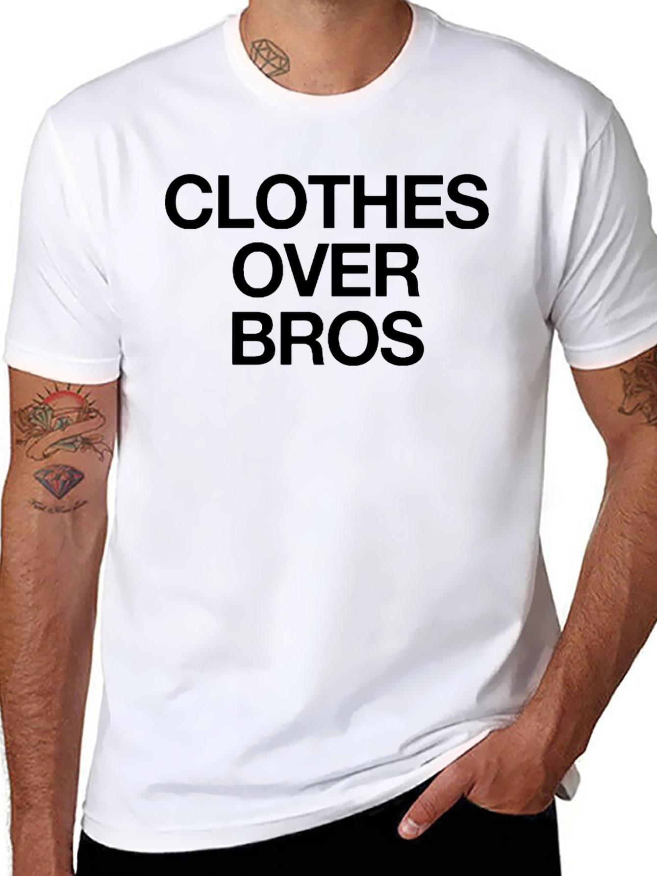 Clothes Over Bros Graphic Tee - Black Cotton