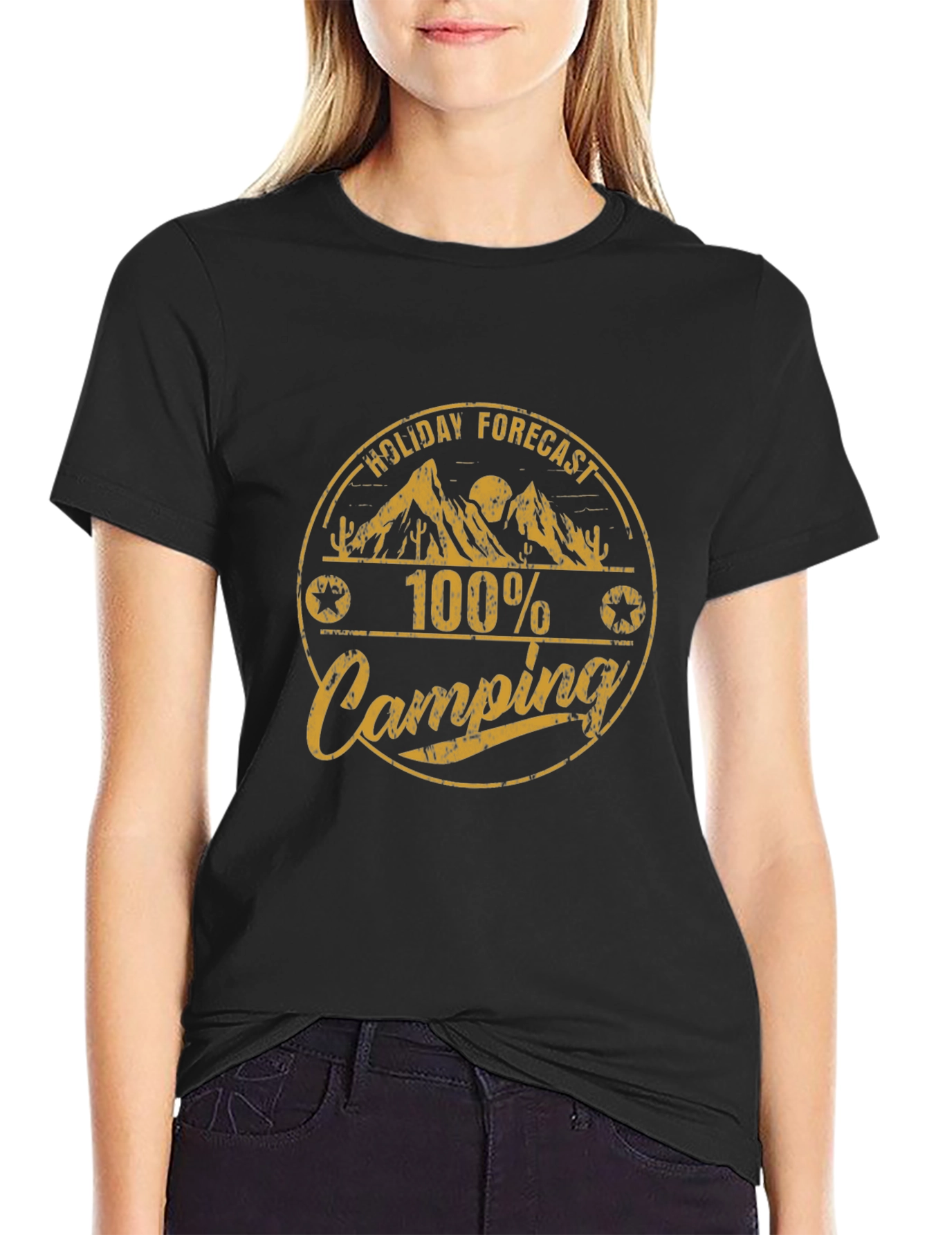 Camping Holiday Forecast Graphic Tee