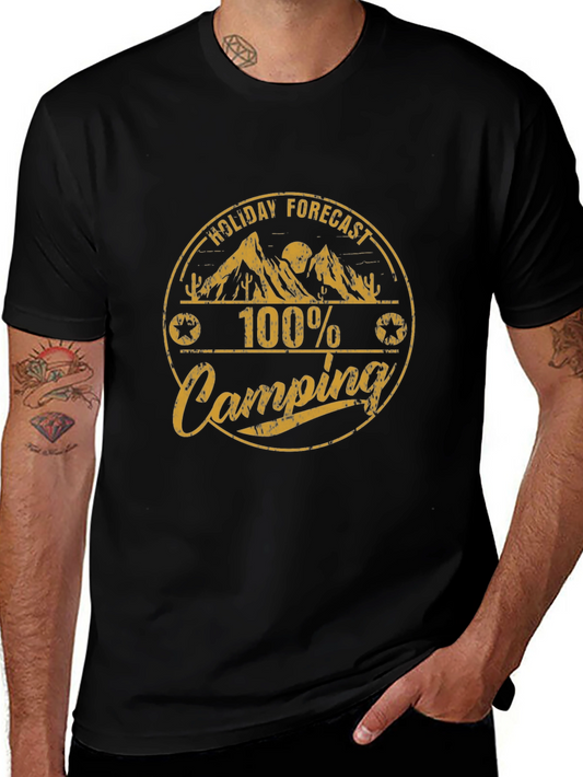 Camping Holiday Forecast Graphic Tee