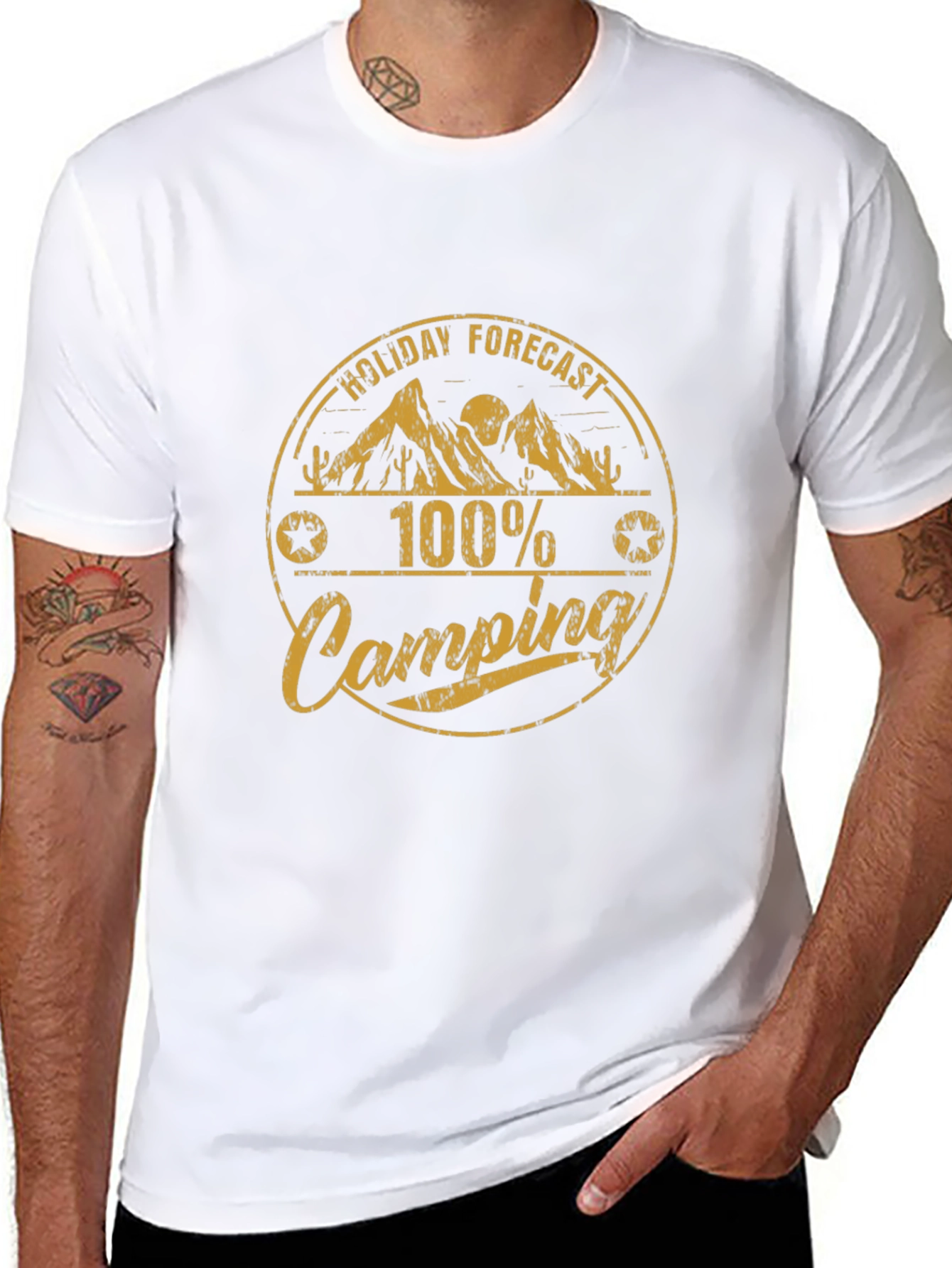 Camping Holiday Forecast Graphic Tee