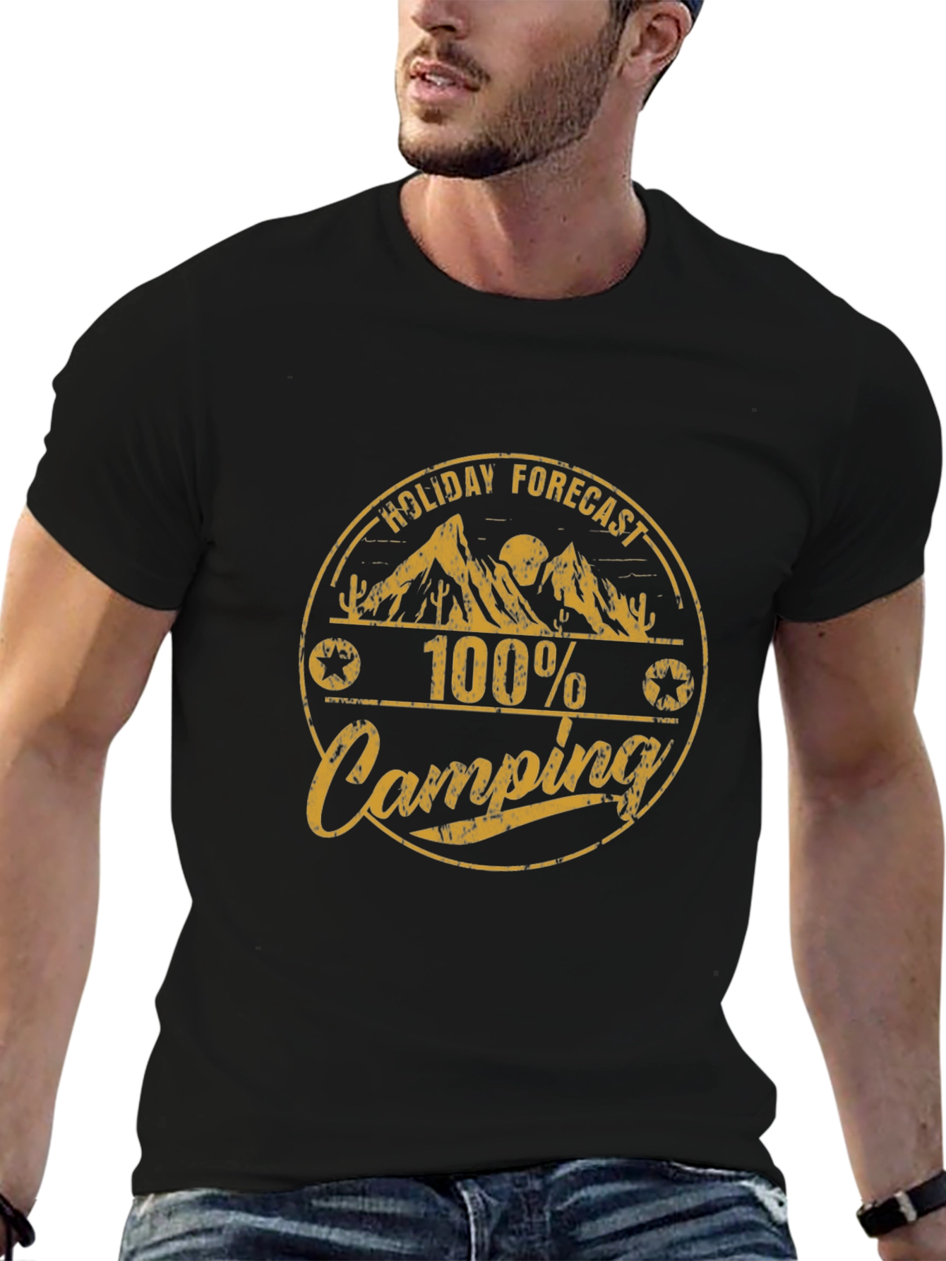 Camping Holiday Forecast Graphic Tee