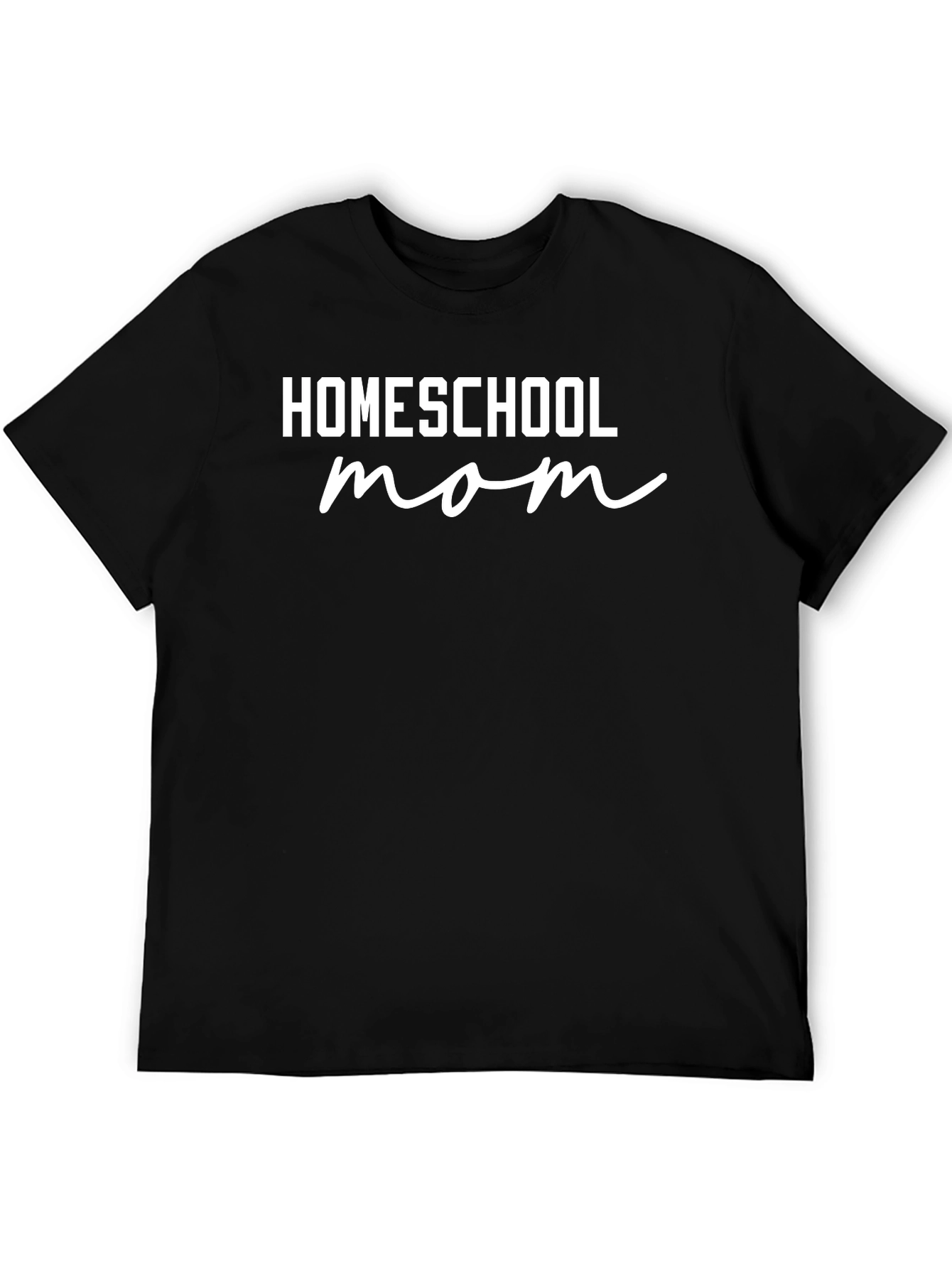Homeschool Mom Graphic Tee - Black