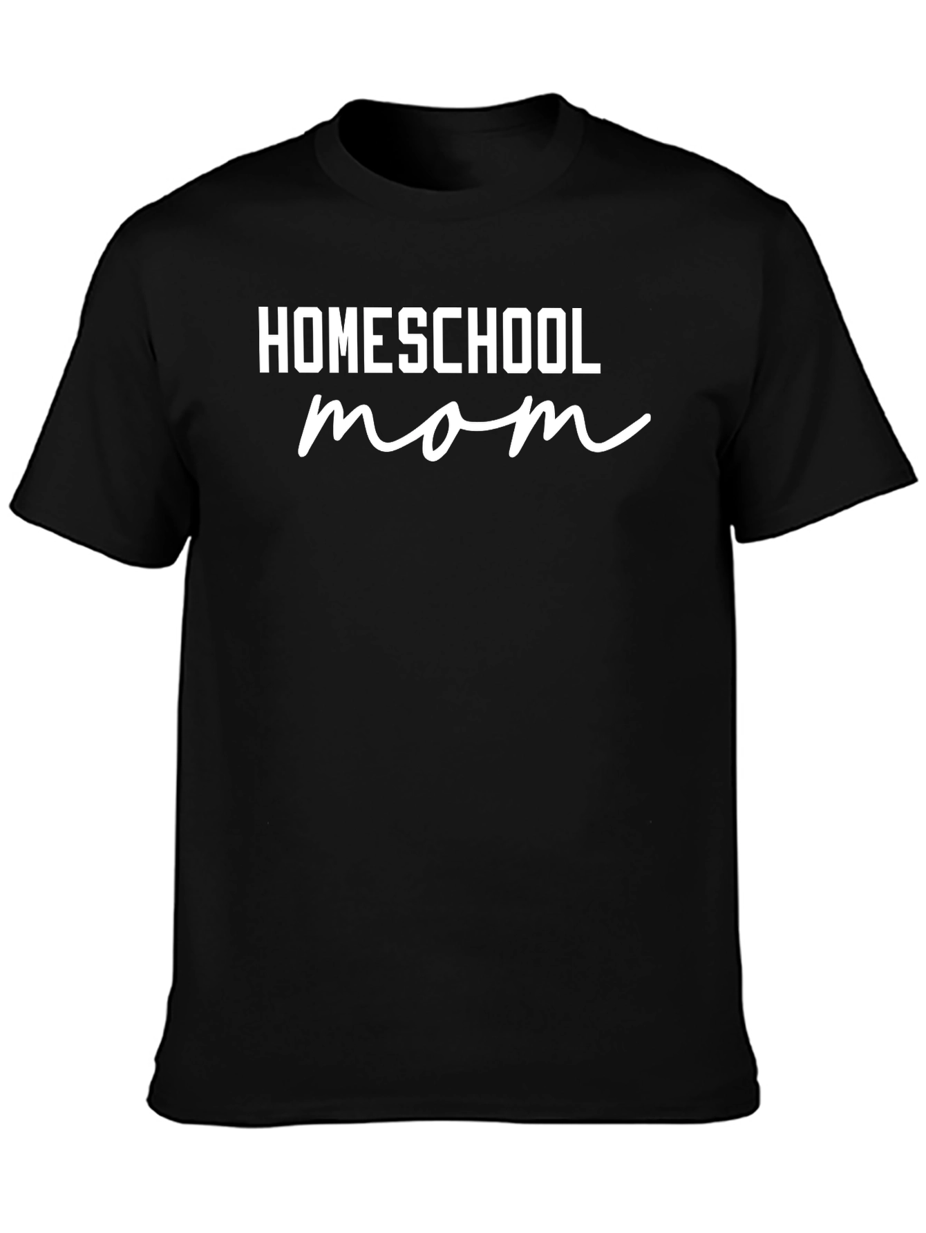 Homeschool Mom Graphic Tee - Black