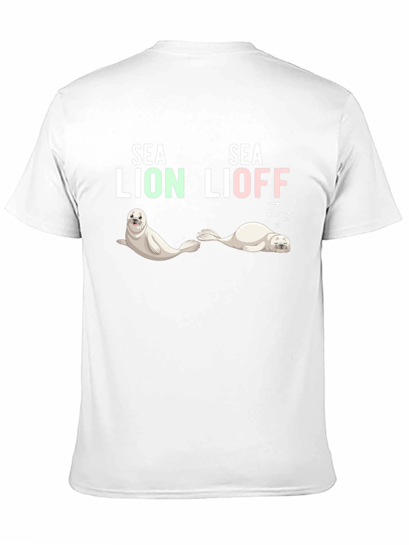 Sea Lion Lioff Funny Graphic T-Shirt
