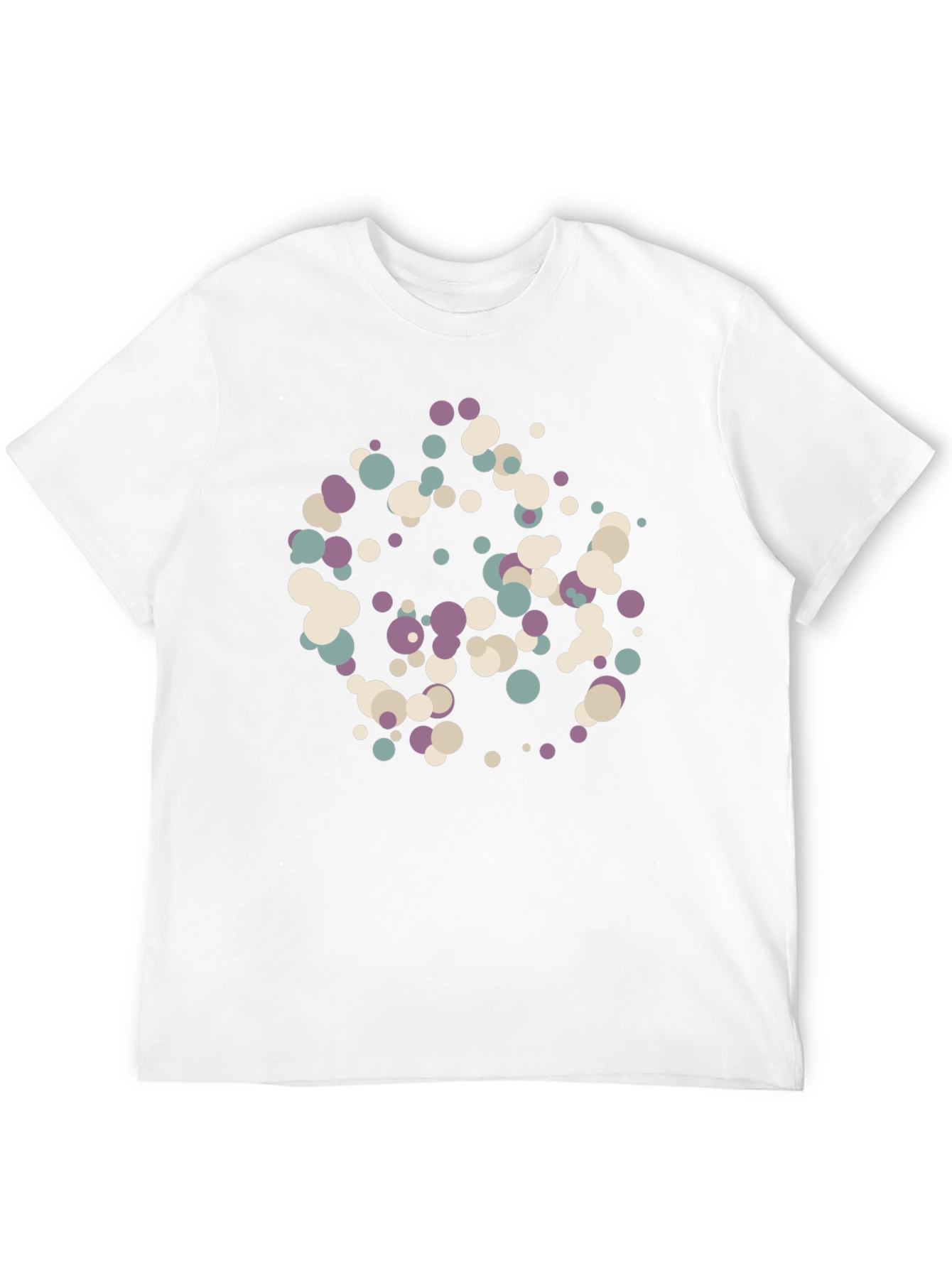 Abstract Dots Black T-Shirt - Modern Art Tee