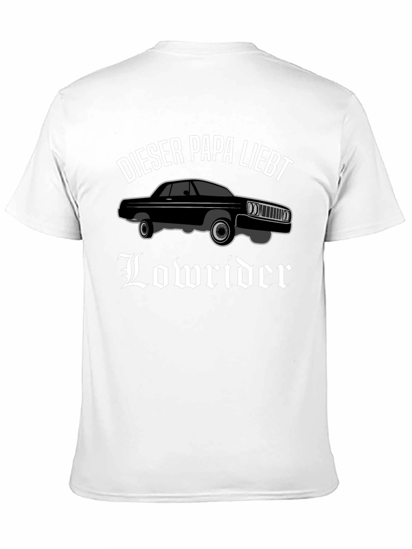 Lowrider Dad T-Shirt - Black Car Lover Tee
