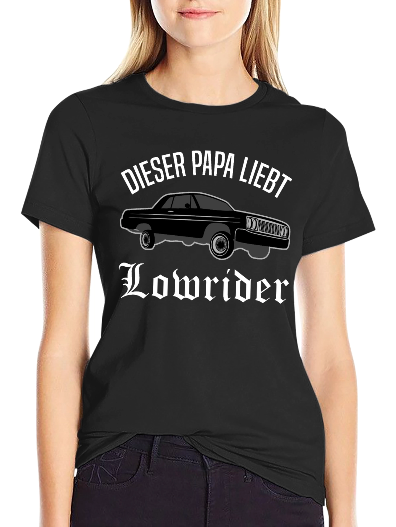 Lowrider Dad T-Shirt - Black Car Lover Tee