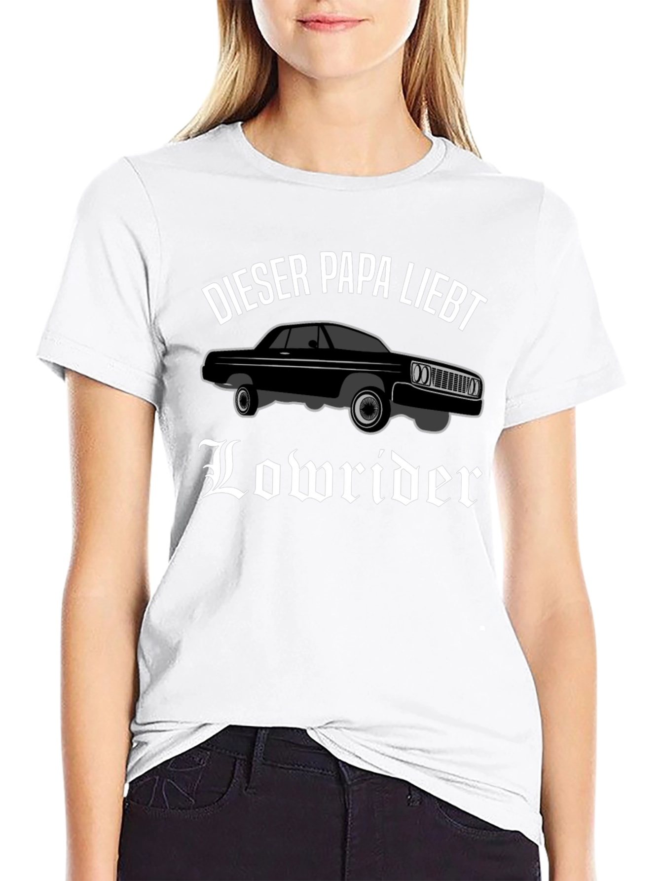 Lowrider Dad T-Shirt - Black Car Lover Tee