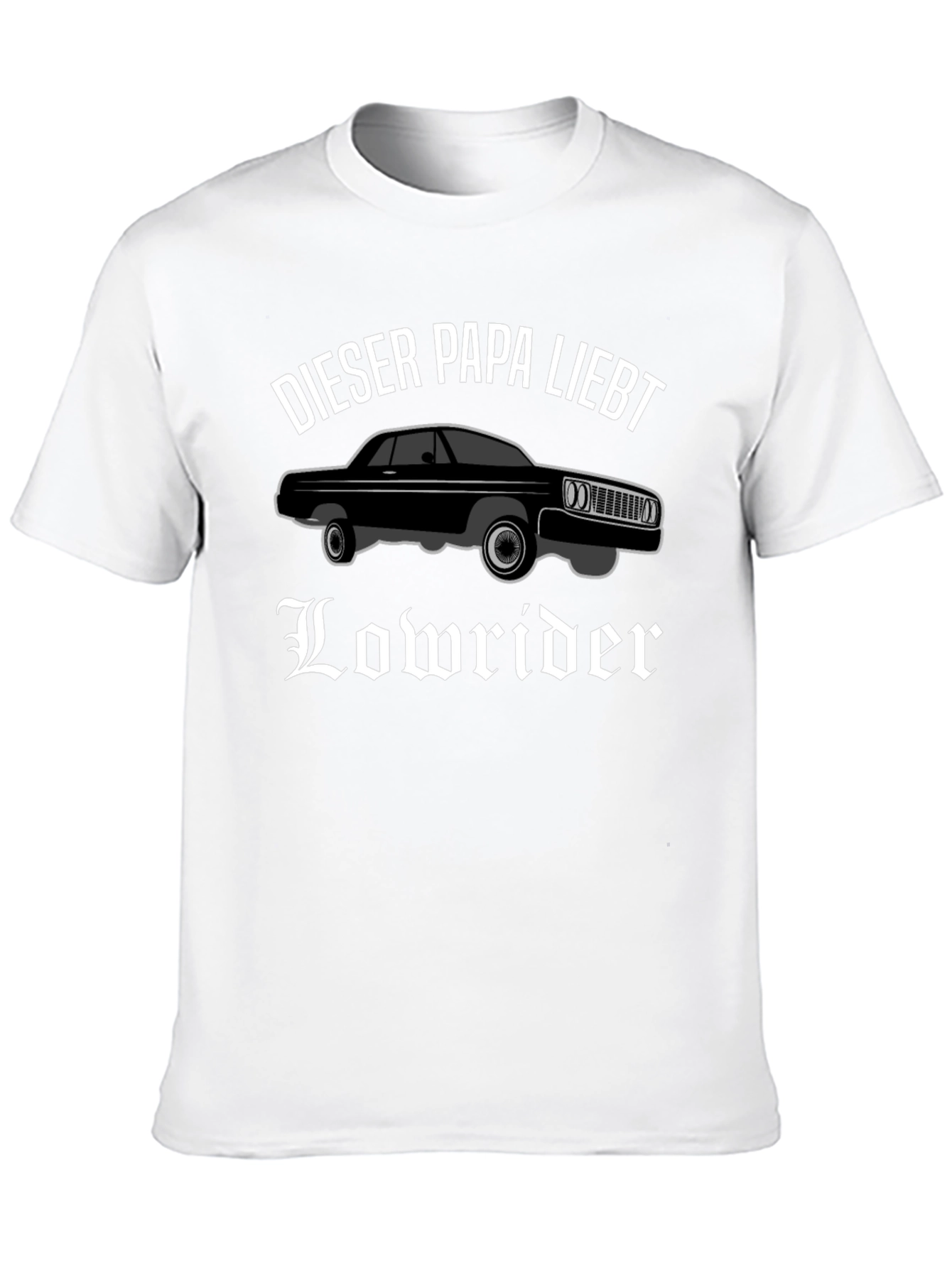 Lowrider Dad T-Shirt - Black Car Lover Tee