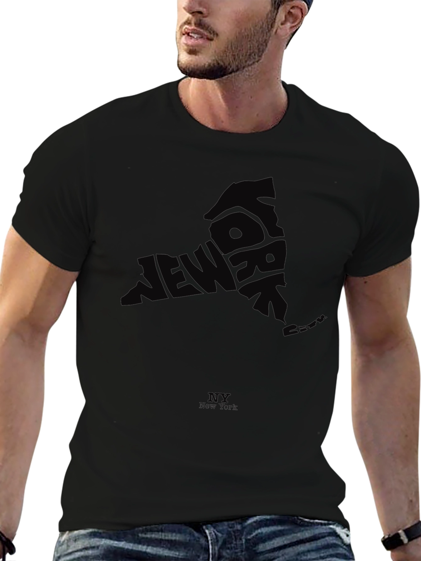 New York State Text T-Shirt