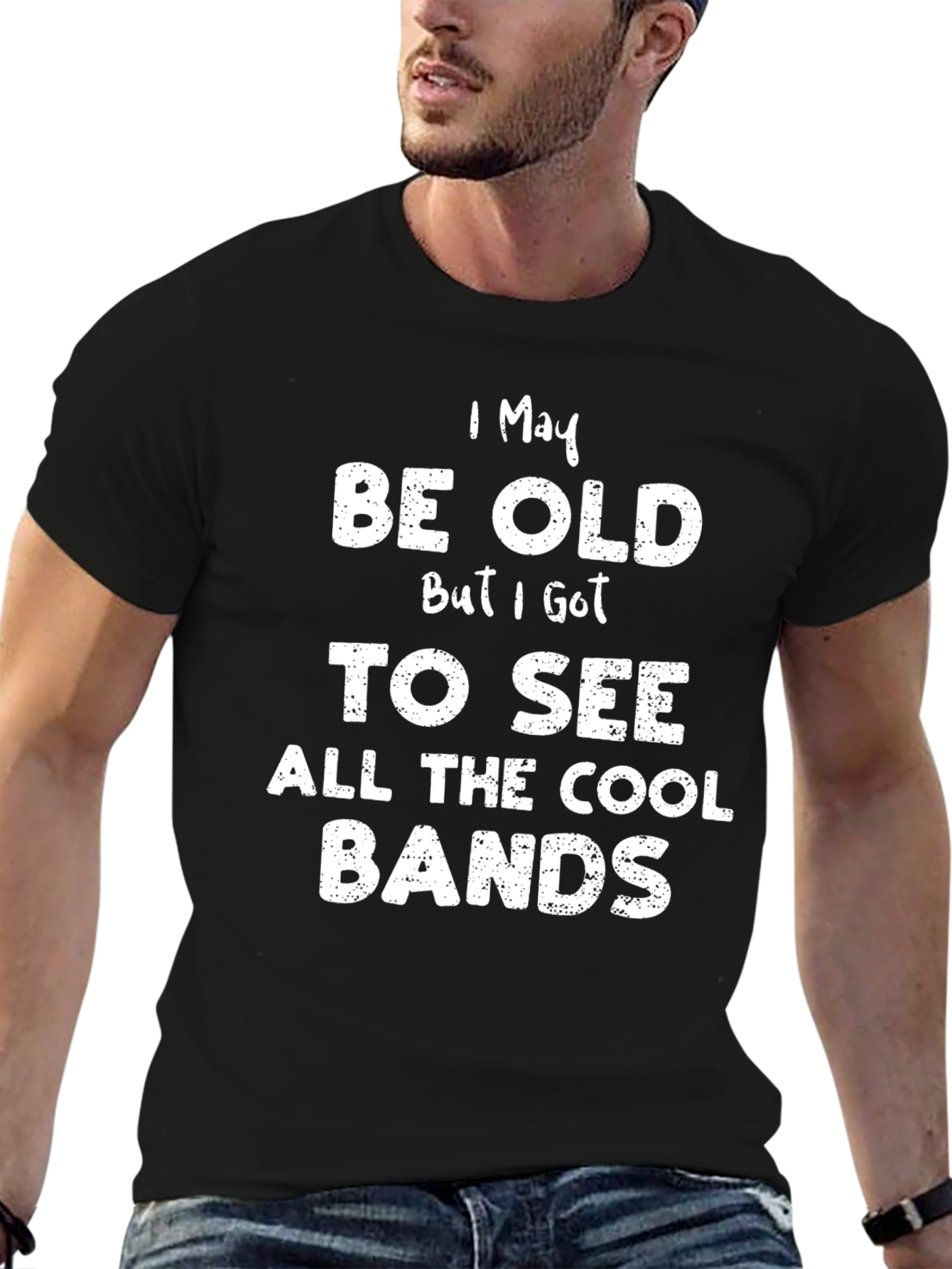 Cool Bands T-Shirt - Funny Old Age Tee