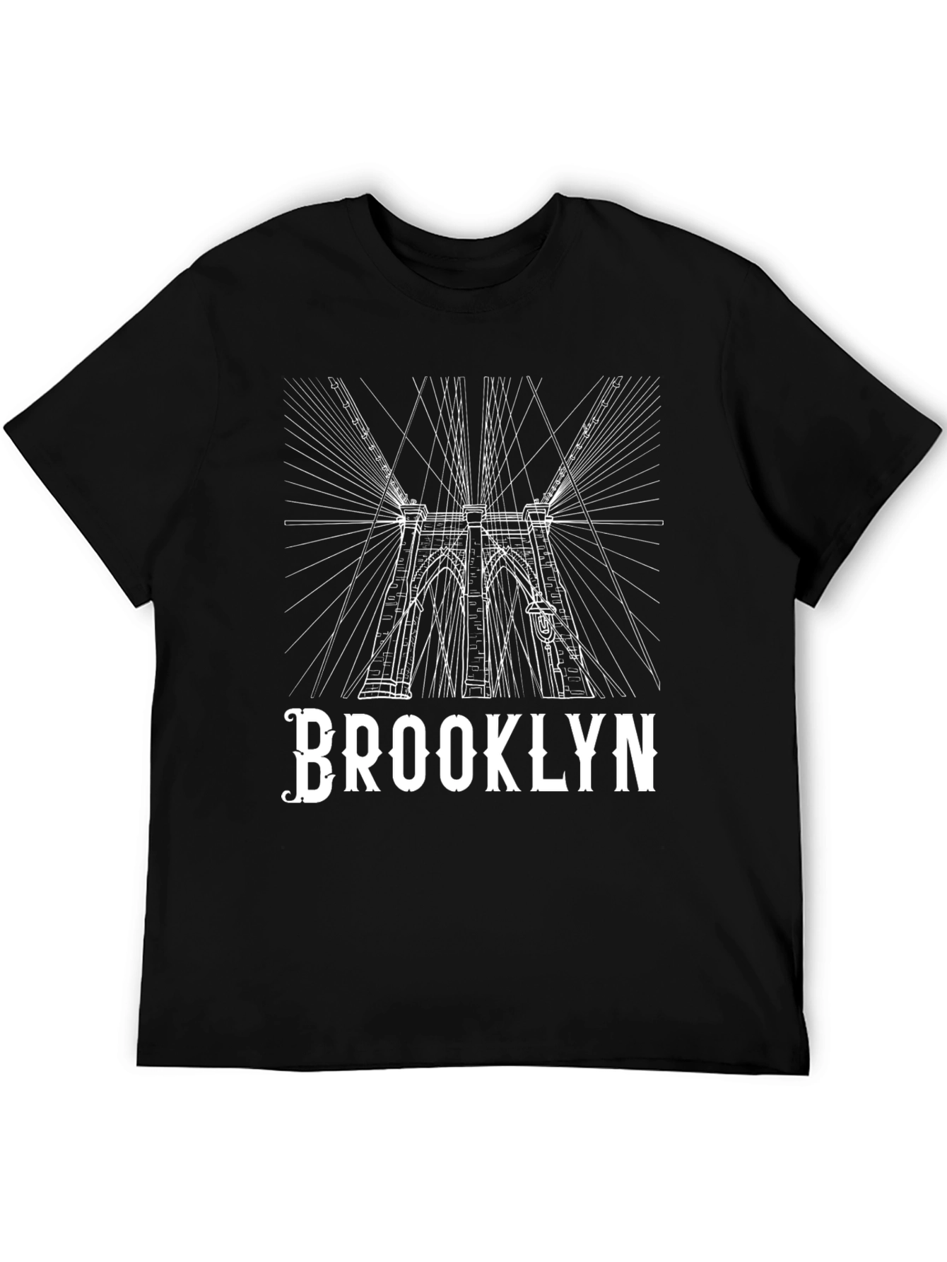 Brooklyn Bridge Graphic Tee - Black