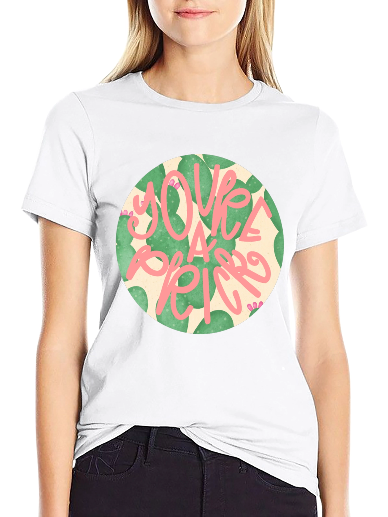 Funny Youre a Prick Cactus Graphic T-Shirt