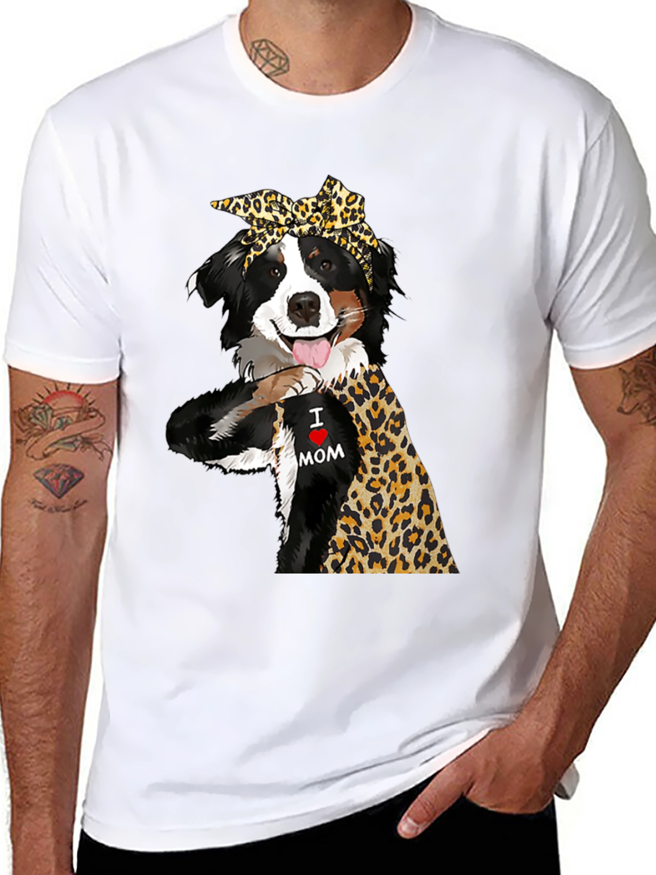 I Love Mom Dog T-Shirt