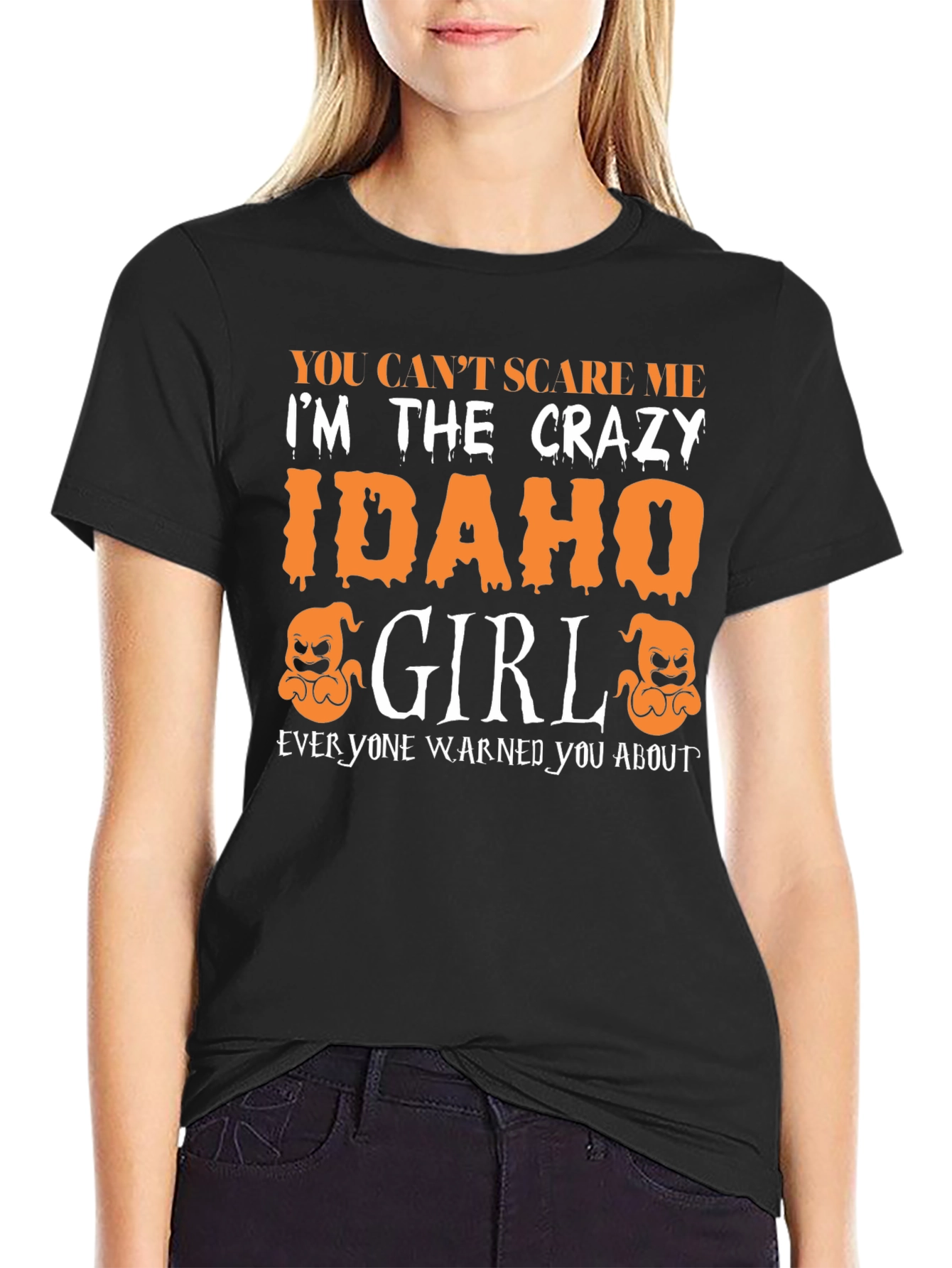 Crazy Idaho Girl Halloween T-Shirt