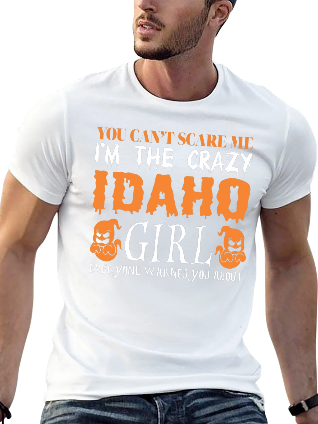 Crazy Idaho Girl Halloween T-Shirt