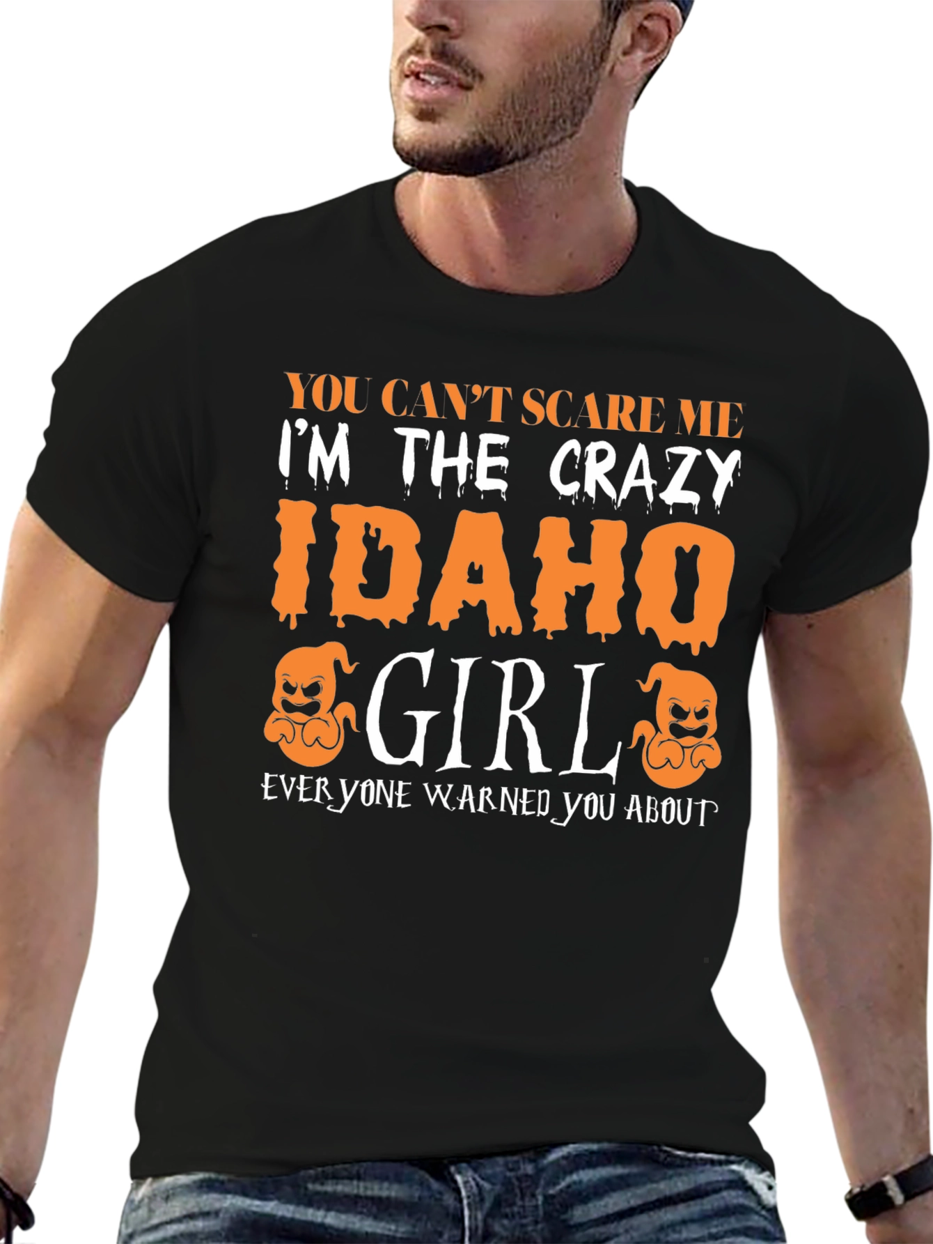 Crazy Idaho Girl Halloween T-Shirt