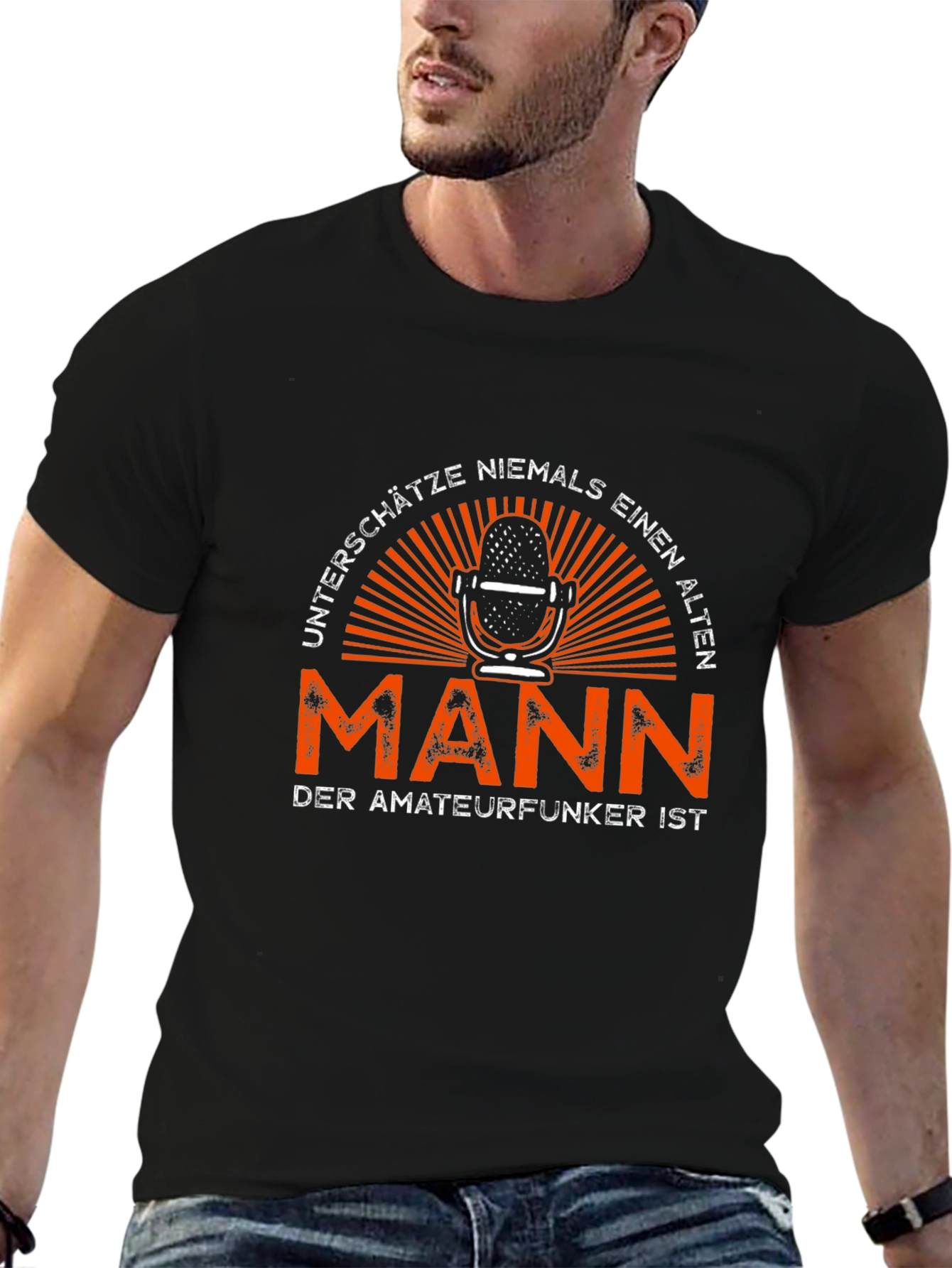 Old Man Amateur Radio T-Shirt