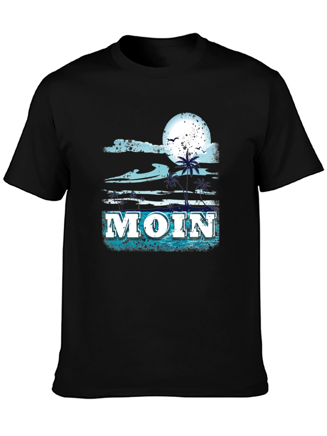 Moin Graphic Tee - Beach Theme