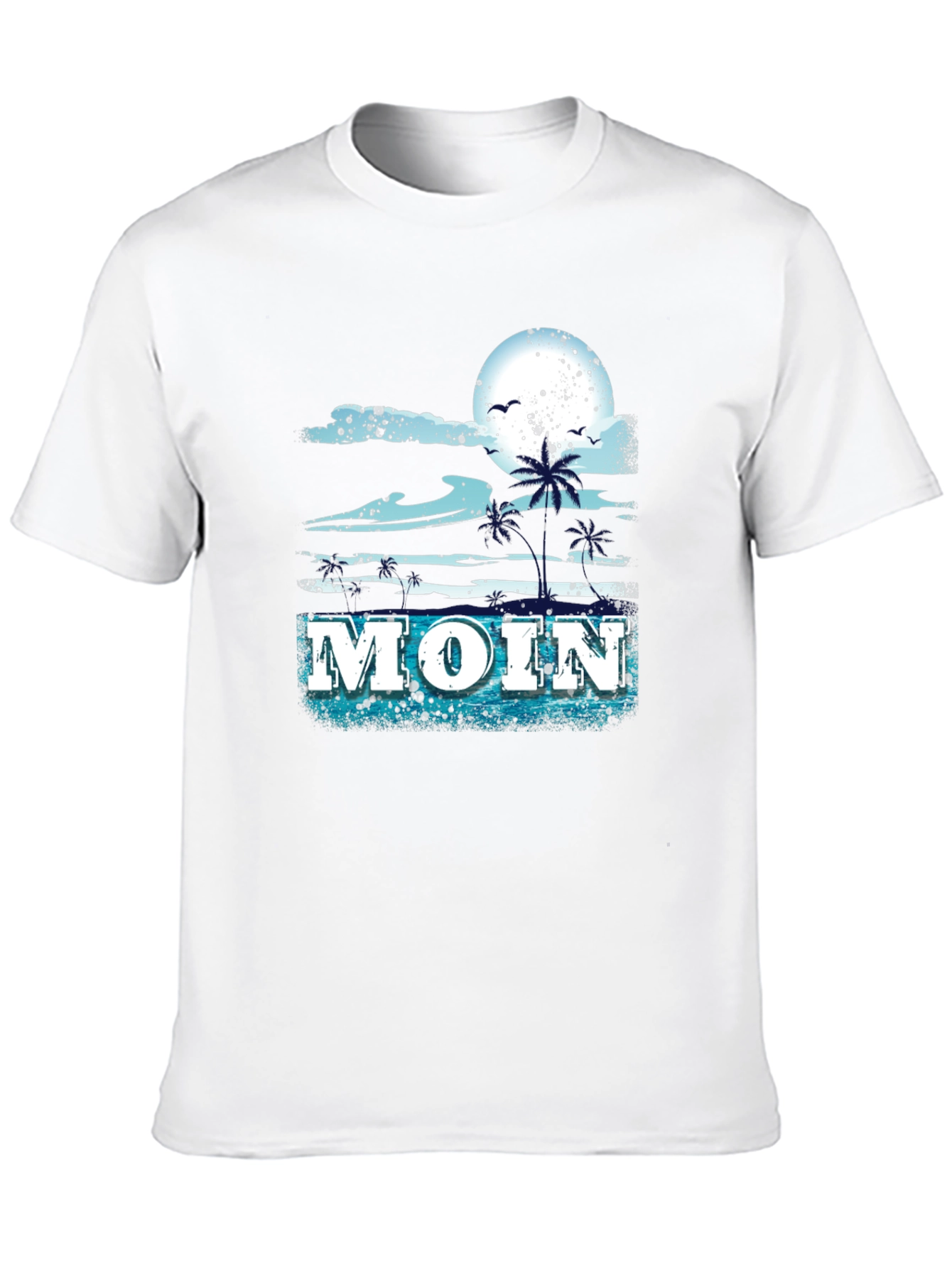 Moin Graphic Tee - Beach Theme