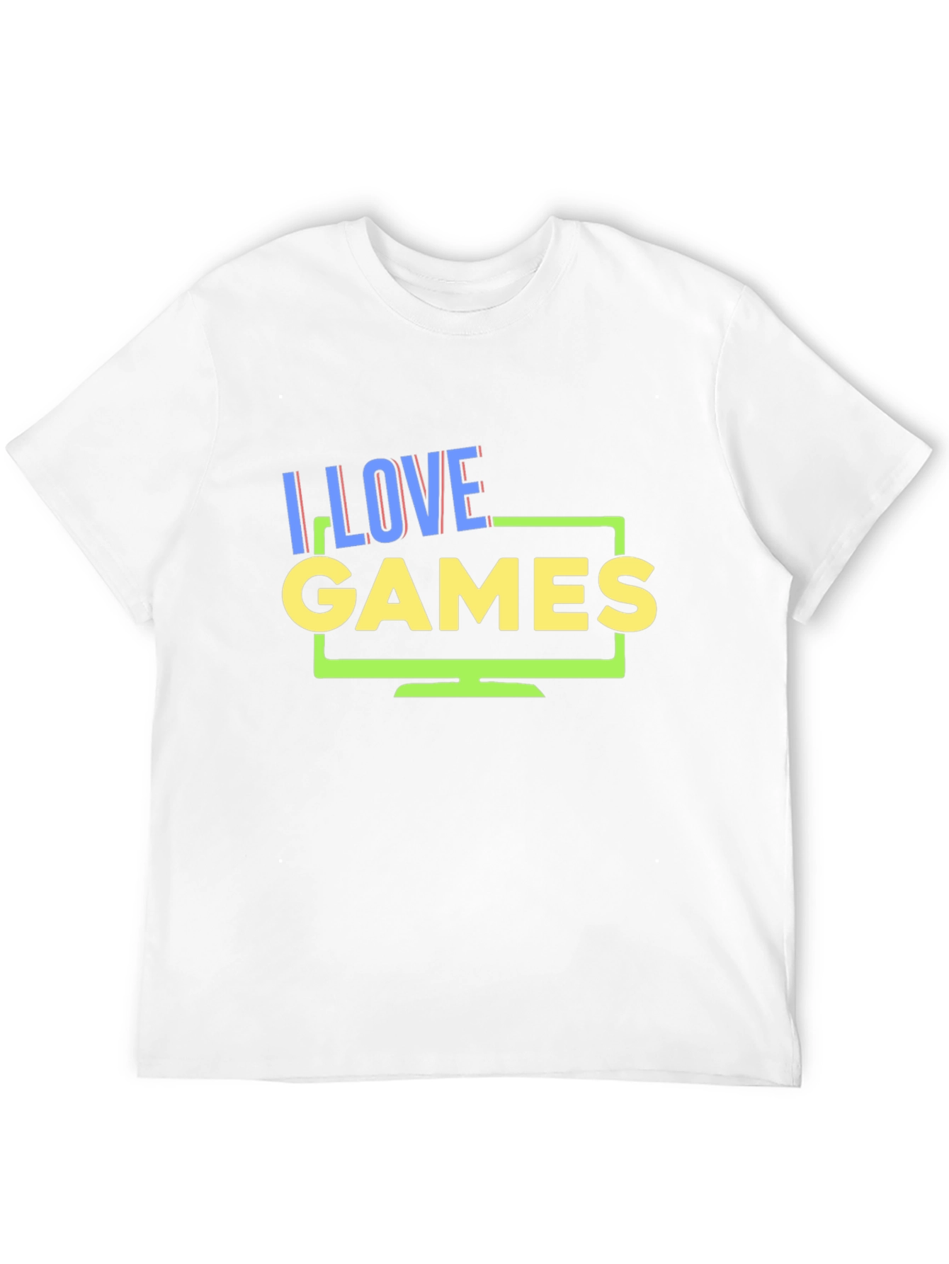 I Love Games Black Graphic T-Shirt