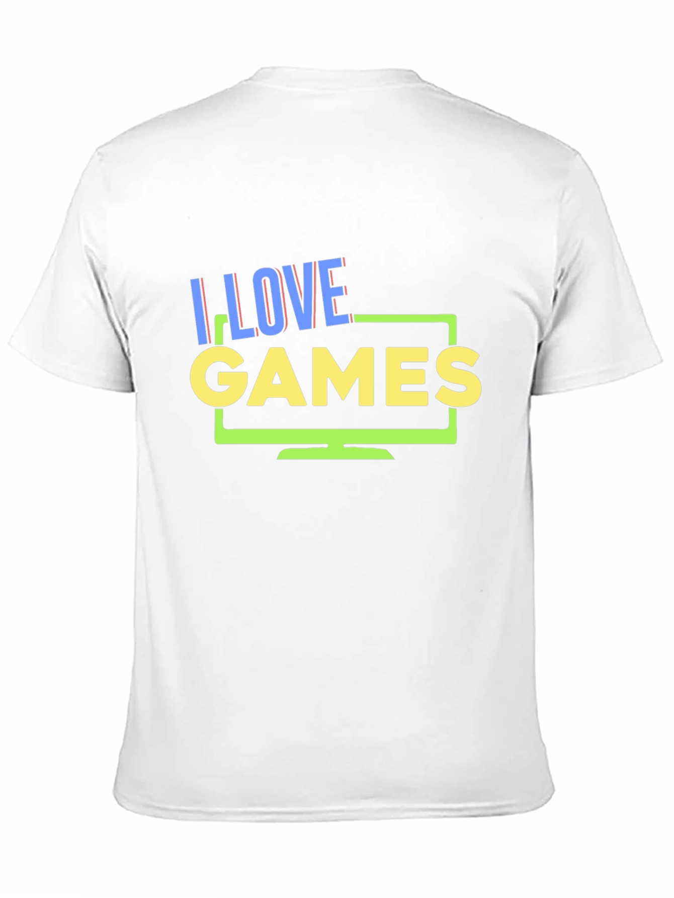 I Love Games Black Graphic T-Shirt
