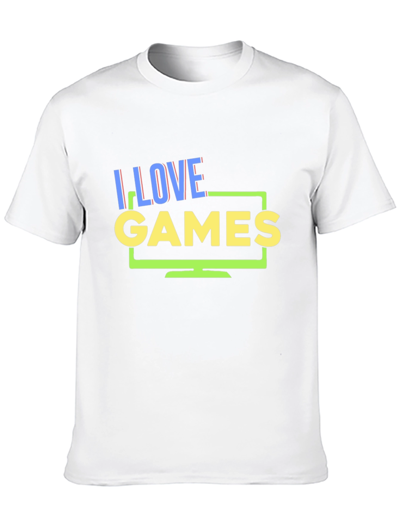 I Love Games Black Graphic T-Shirt