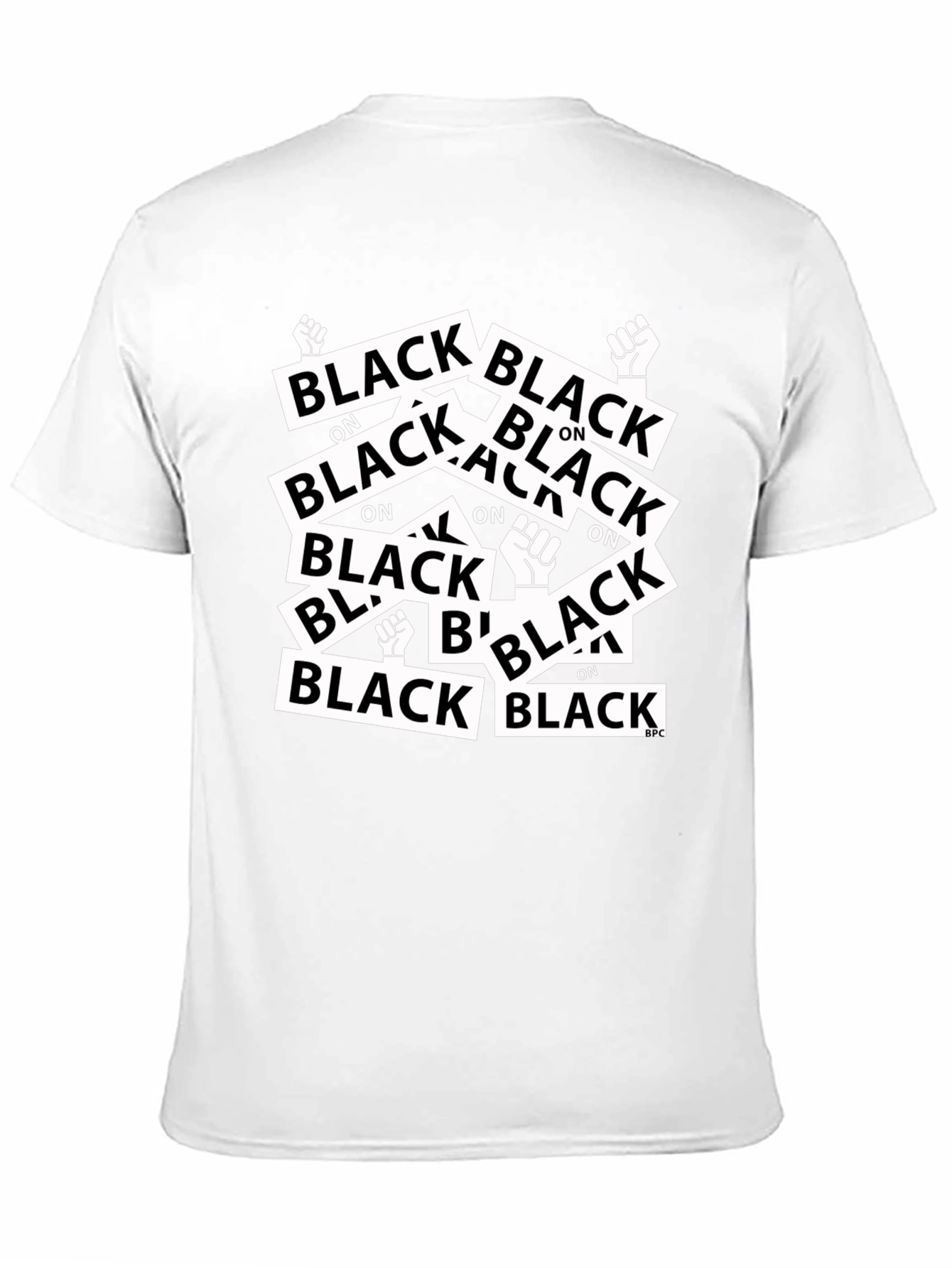 Black on Black Graphic Tee - Mens Fashion