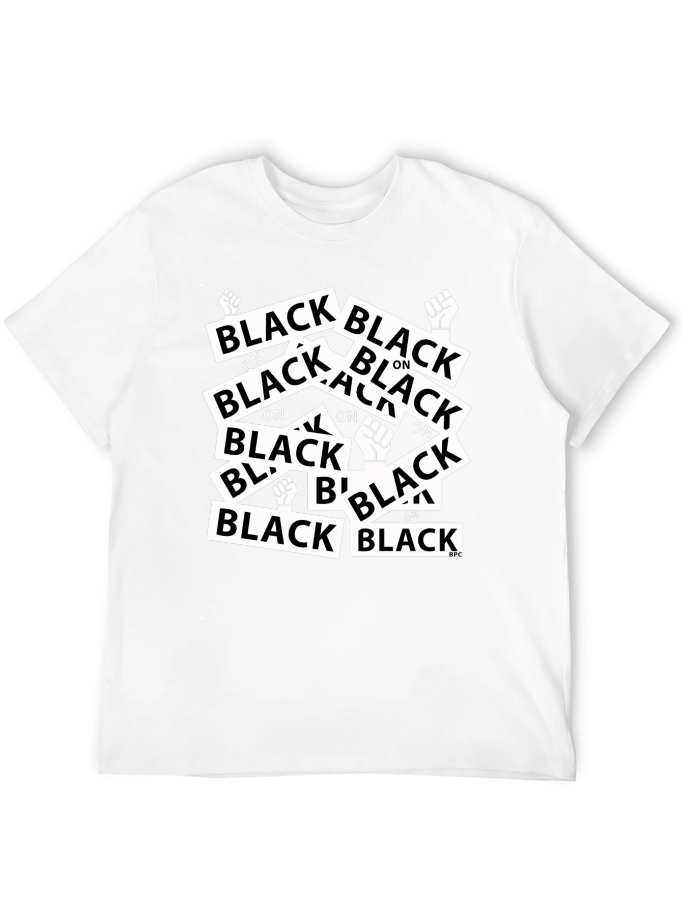 Black on Black Graphic Tee - Mens Fashion