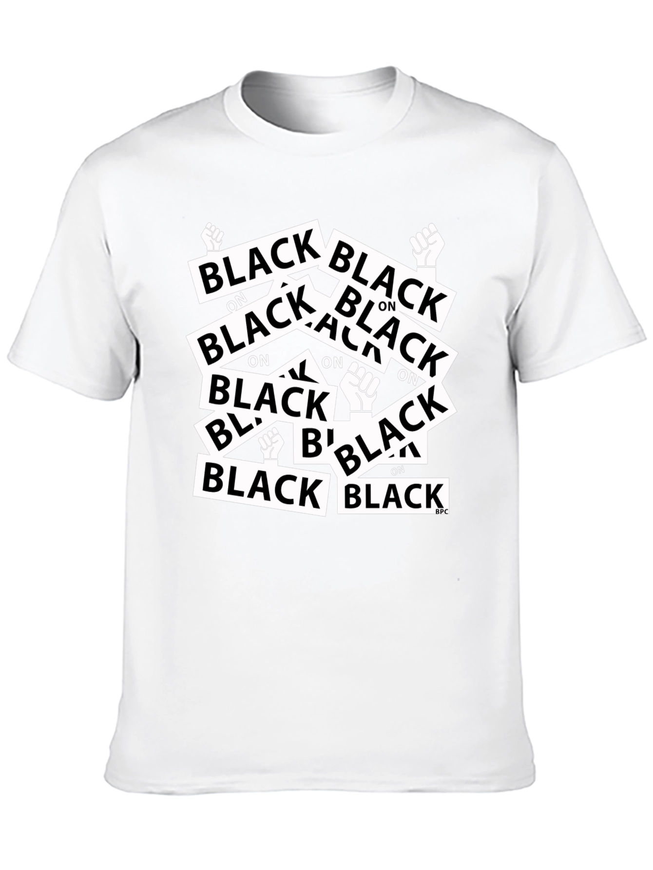 Black on Black Graphic Tee - Mens Fashion