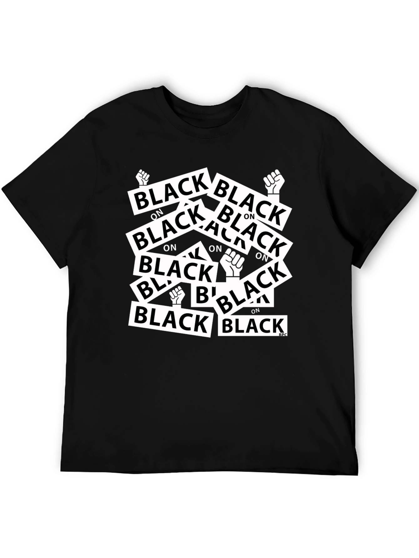 Black on Black Graphic Tee - Mens Fashion