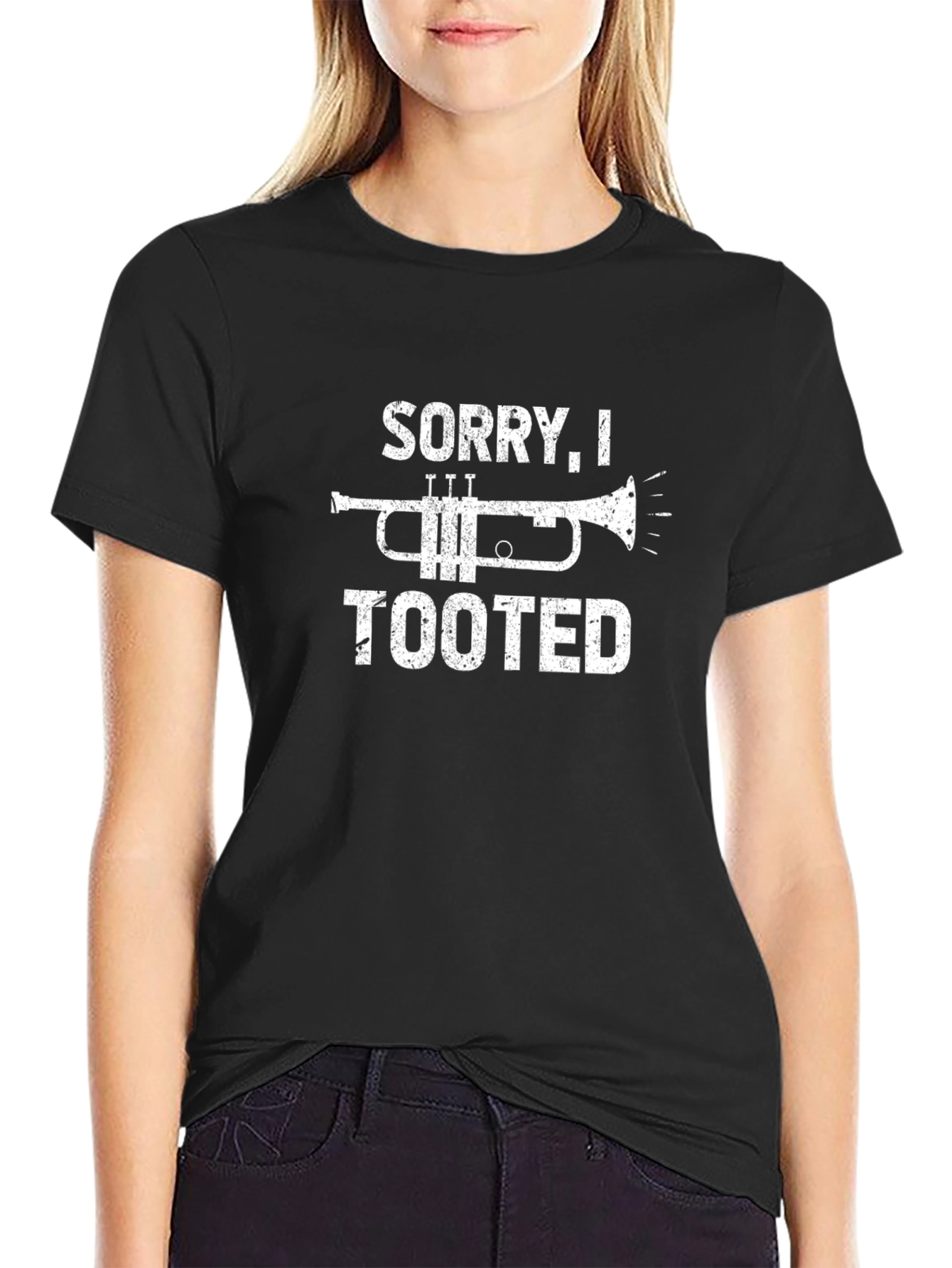 Sorry I Tooted Trumpet Humor T-Shirt