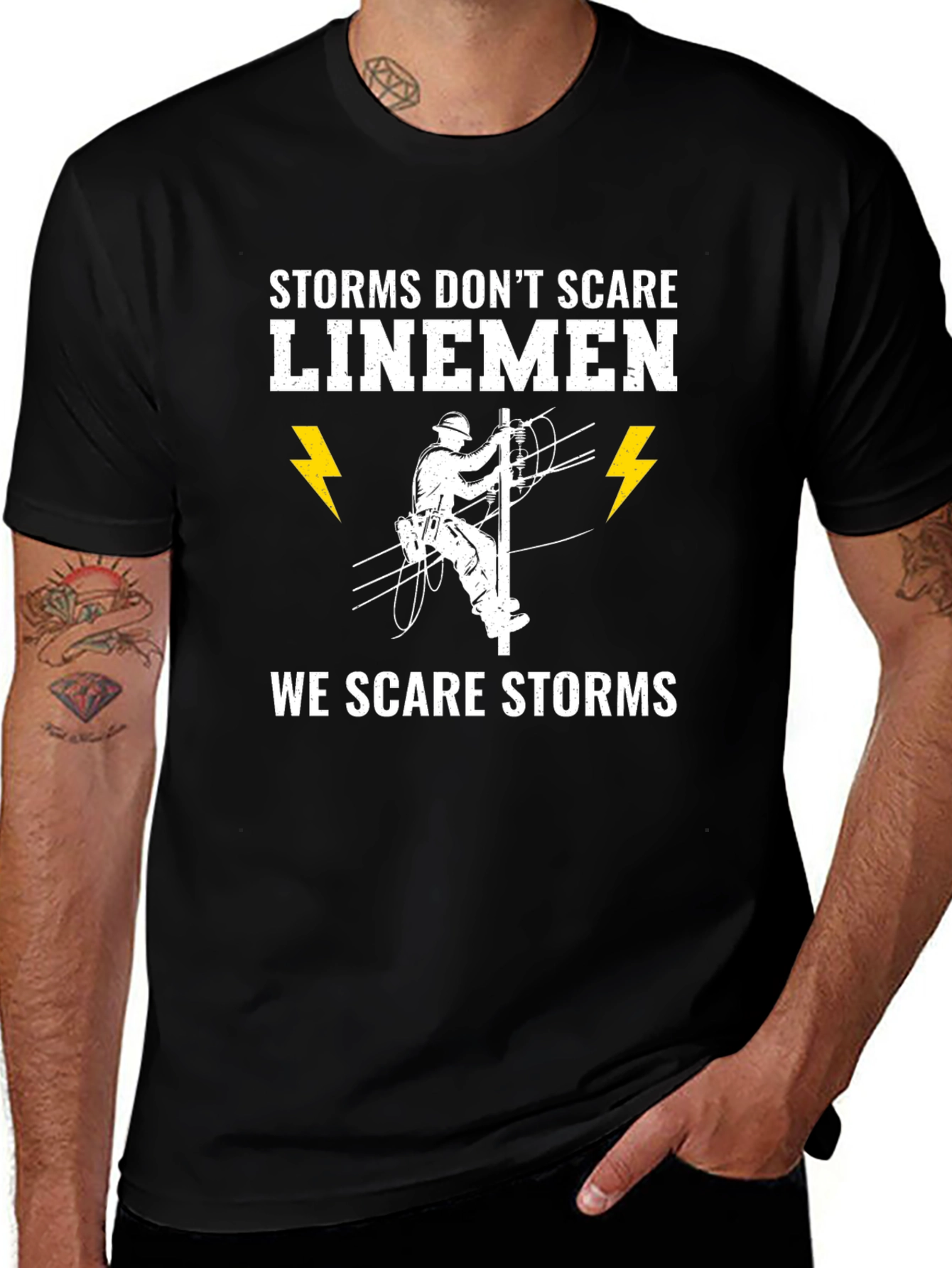 Storms Dont Scare Linemen T-Shirt