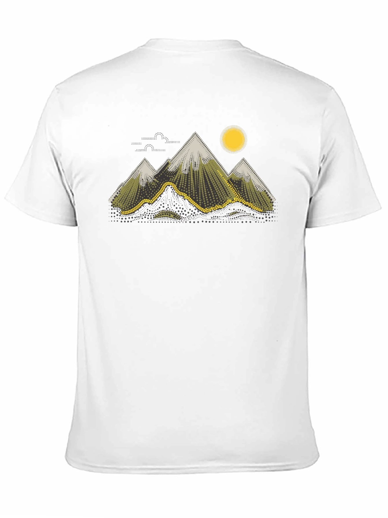 Mountain Peak Graphic T-Shirt - Stylish Black Tee