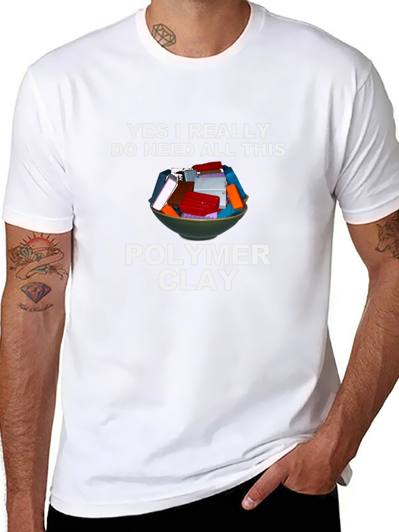 Polymer Clay Lover T-Shirt - Crafting Humor Tee