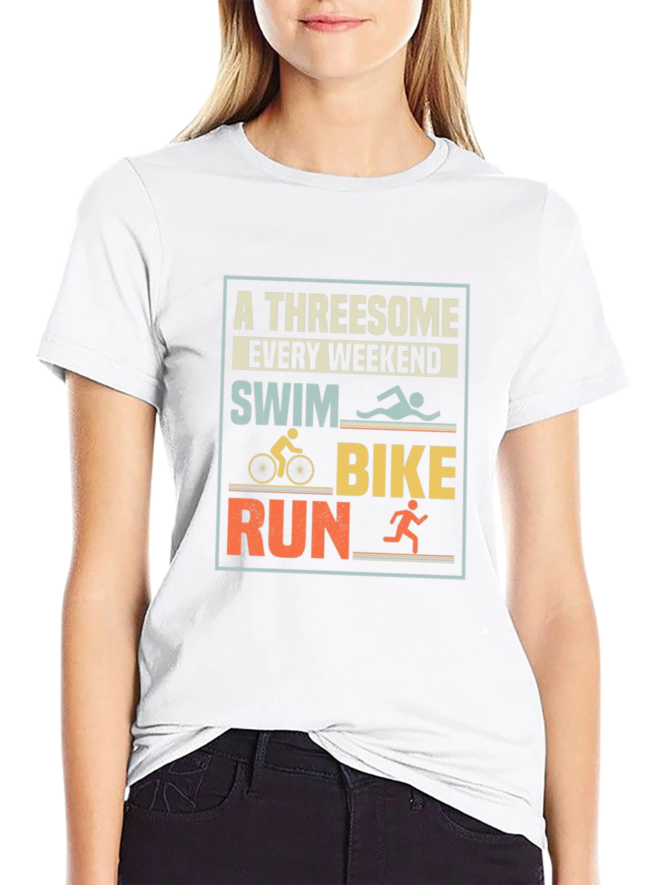 Triathlon T-Shirt: A Threesome Every Weekend