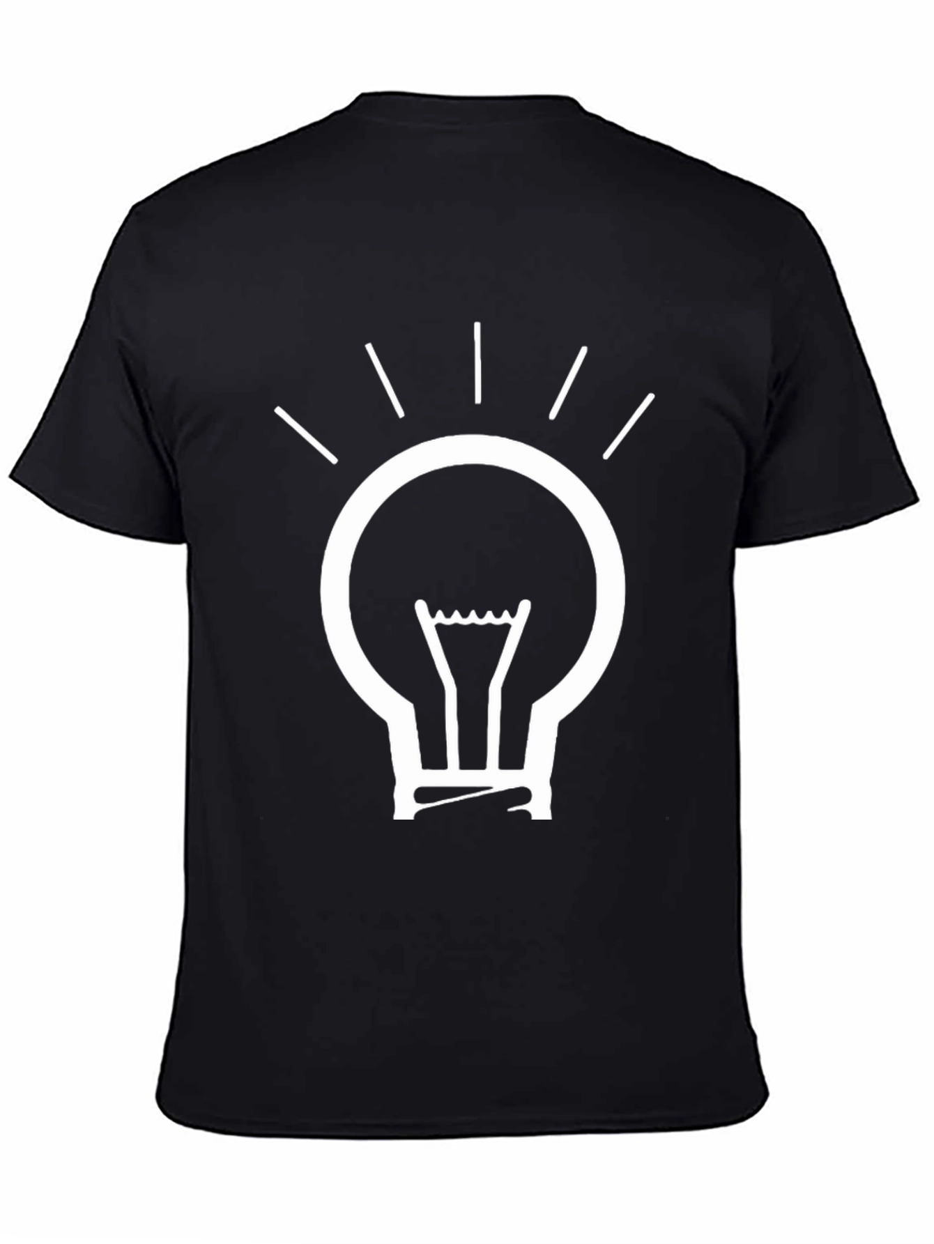 Idea Bulb Black T-Shirt