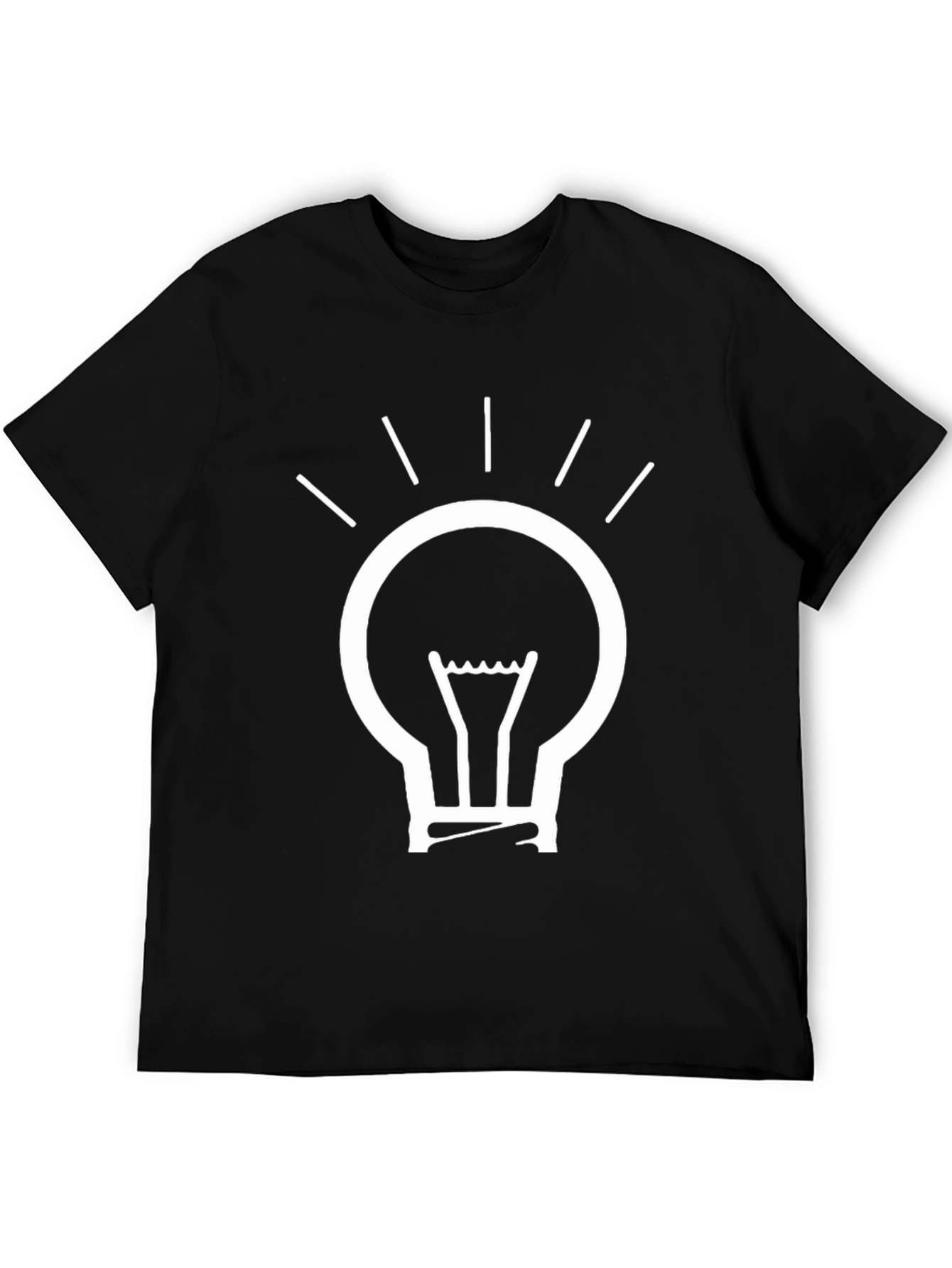 Idea Bulb Black T-Shirt