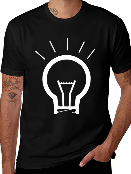 Idea Bulb Black T-Shirt
