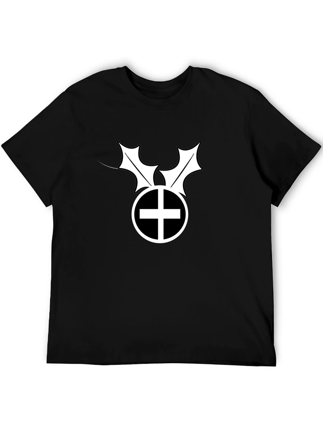 Black Graphic Tee - Holly Symbol