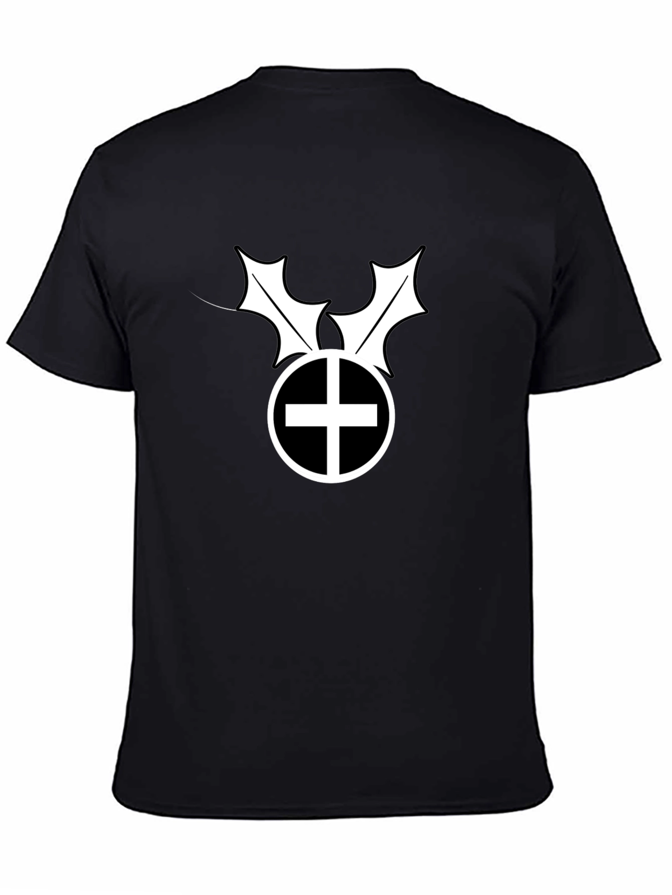 Black Graphic Tee - Holly Symbol
