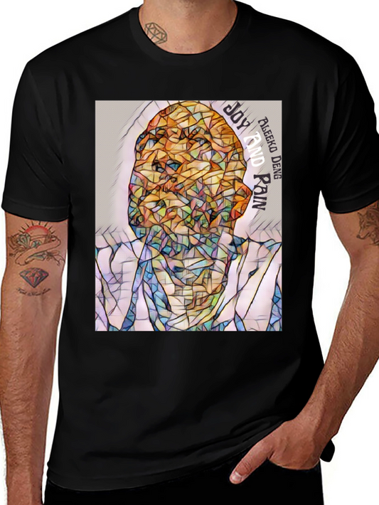 Abstract Portrait Graphic Tee - Joy and Pain