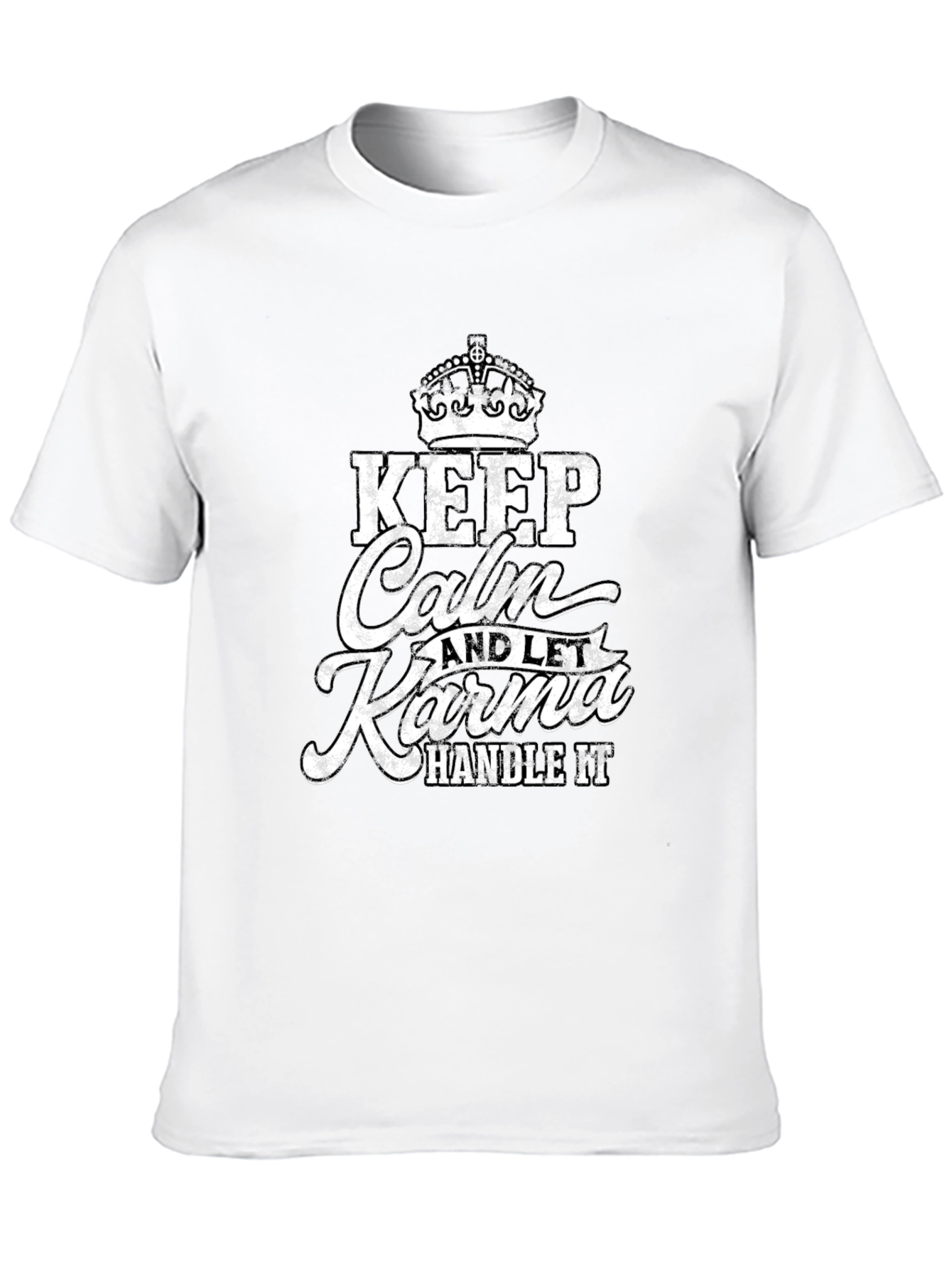 Keep Calm Karma Handle It Black T-Shirt