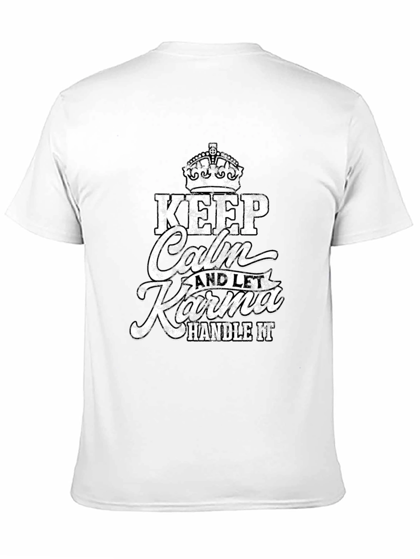 Keep Calm Karma Handle It Black T-Shirt