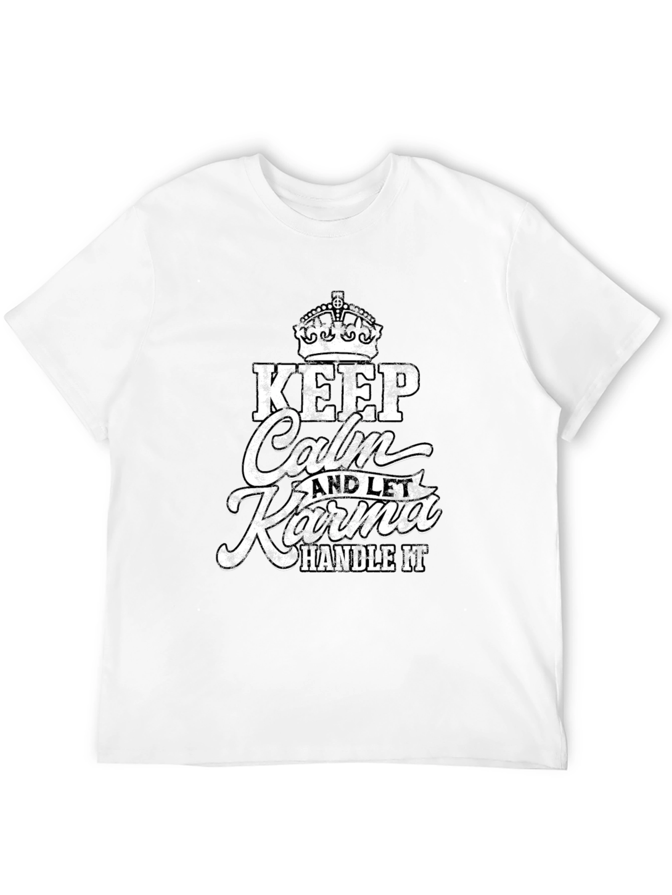 Keep Calm Karma Handle It Black T-Shirt