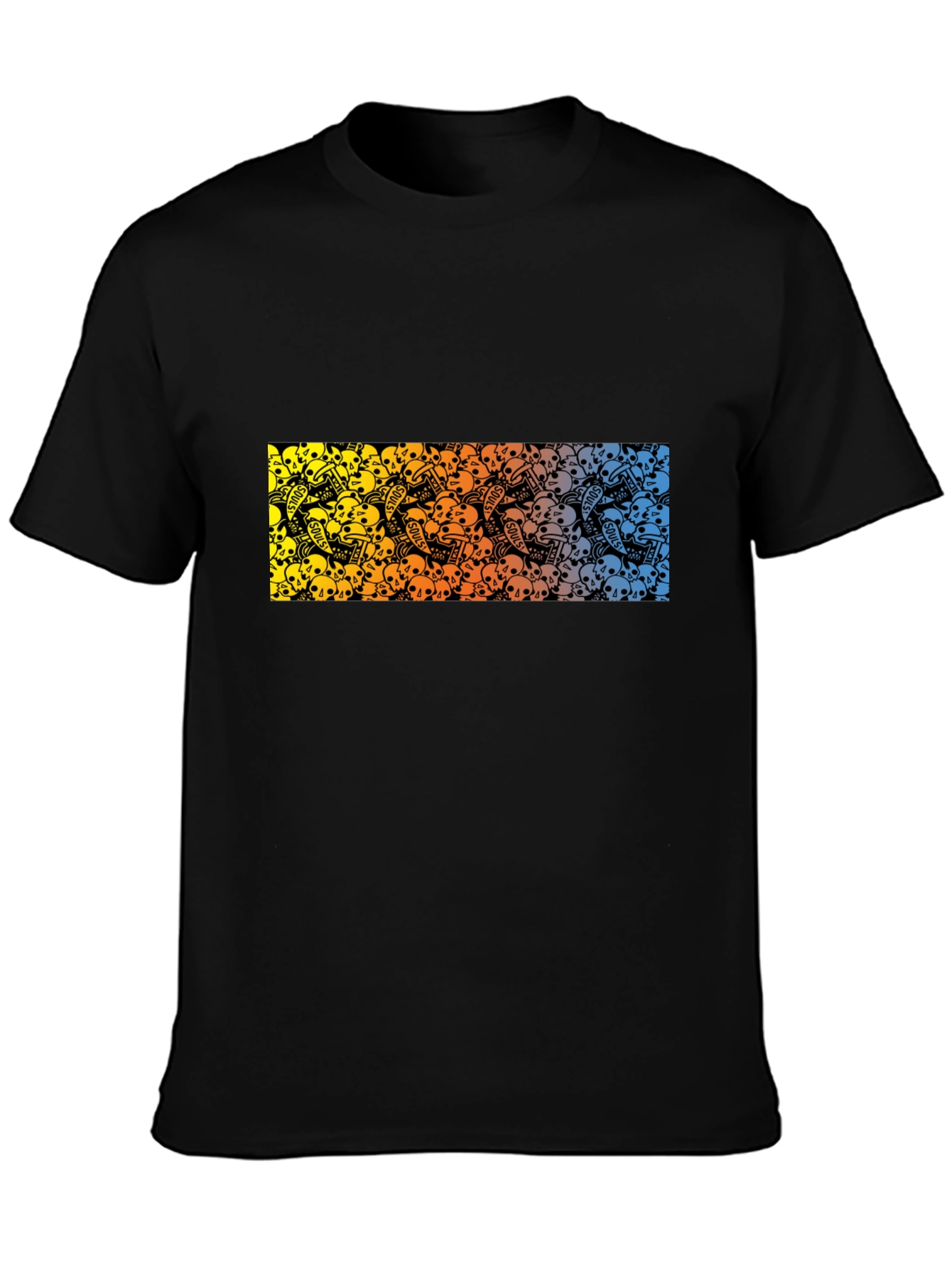 Skull Souls Graphic Black T-Shirt