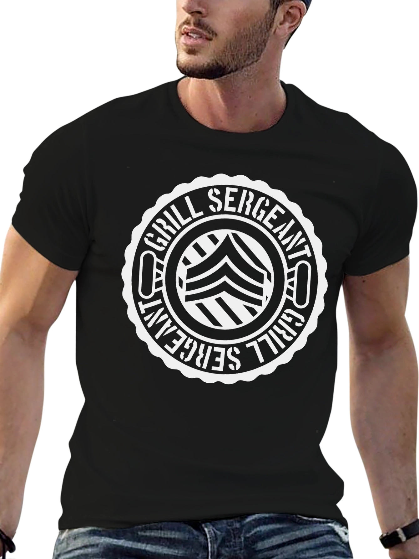 Grill Sergeant T-Shirt - BBQ Master Design
