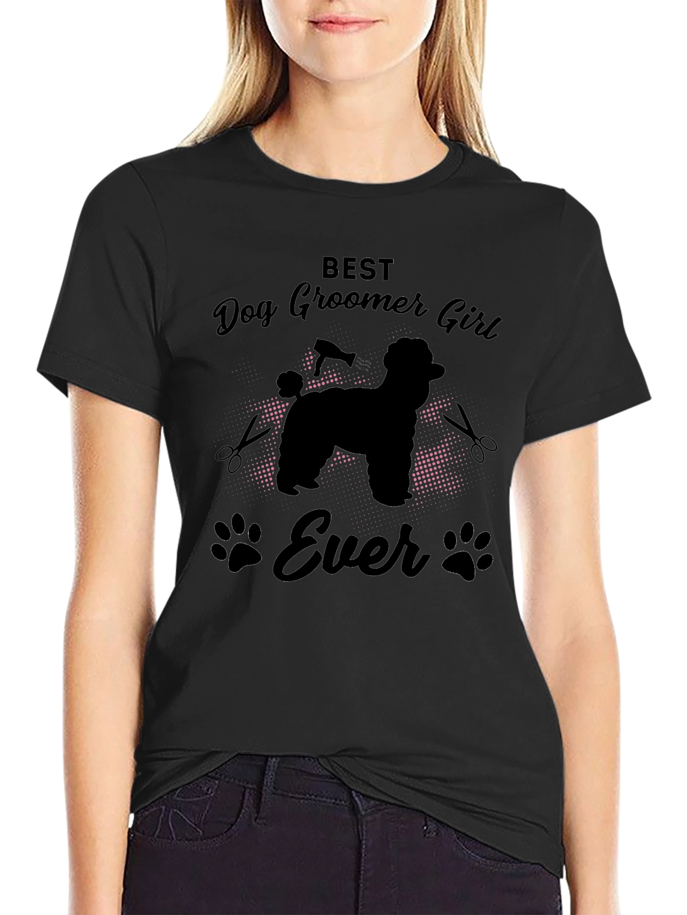 Best Dog Groomer Girl Ever T-Shirt