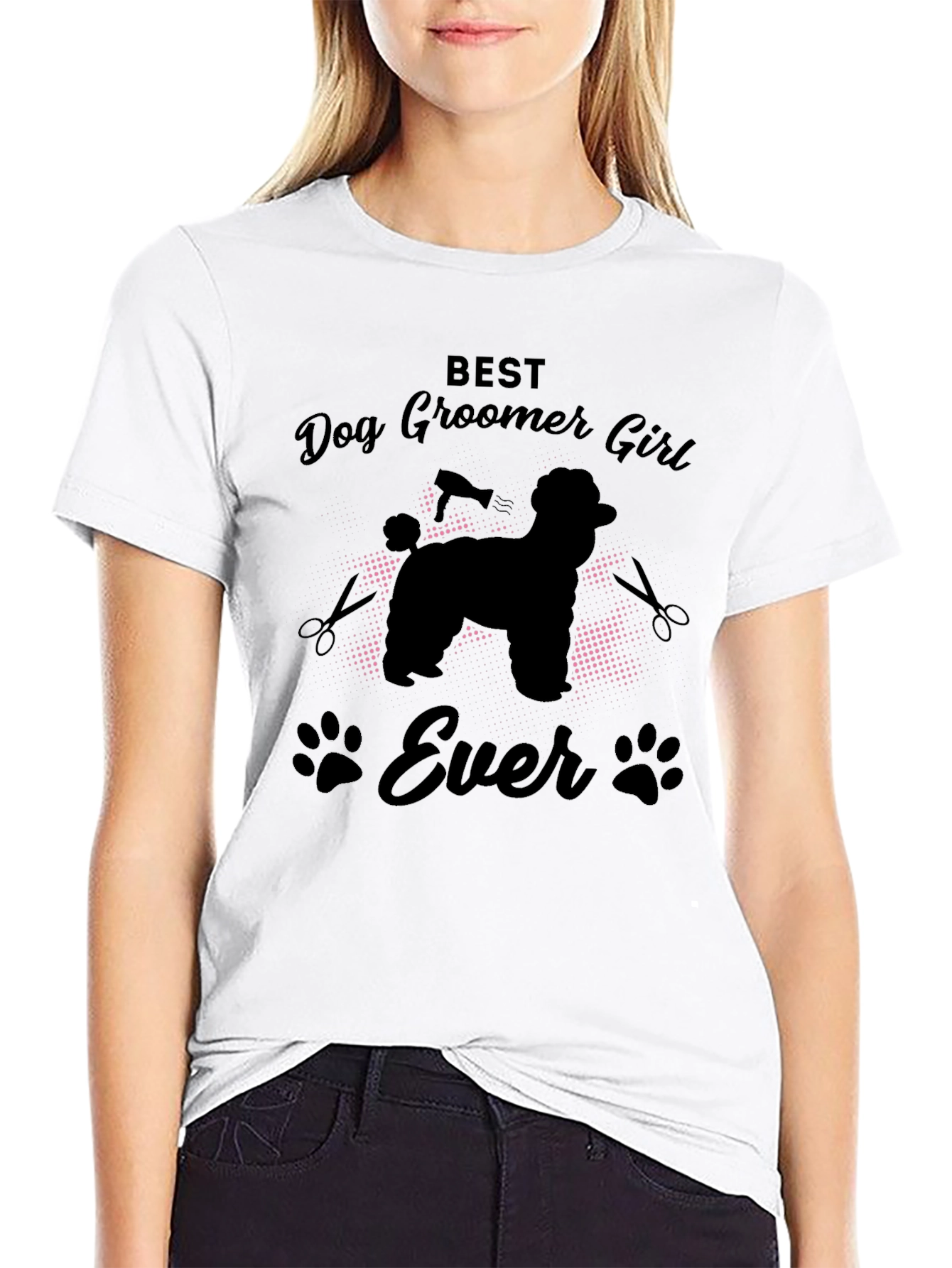Best Dog Groomer Girl Ever T-Shirt